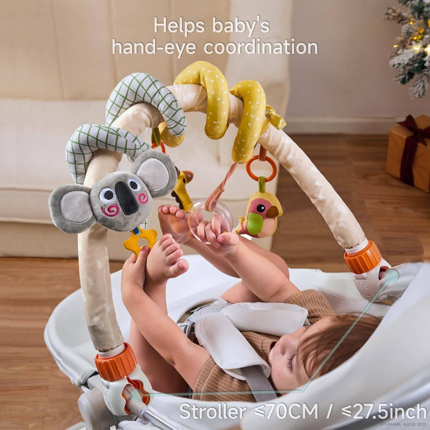 Tumama 2-in-1 Spiral Arch Car Seat Toys - photo 3