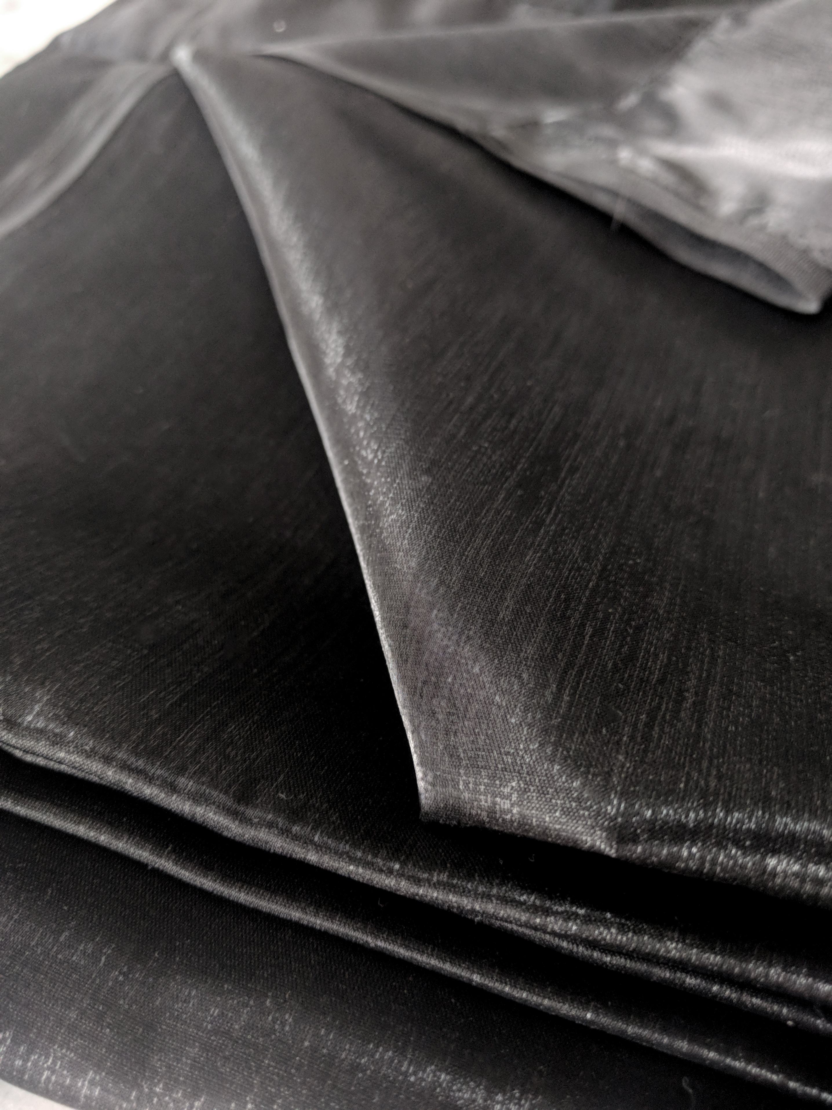 Black Sheer Curtain Set 92" - photo 3
