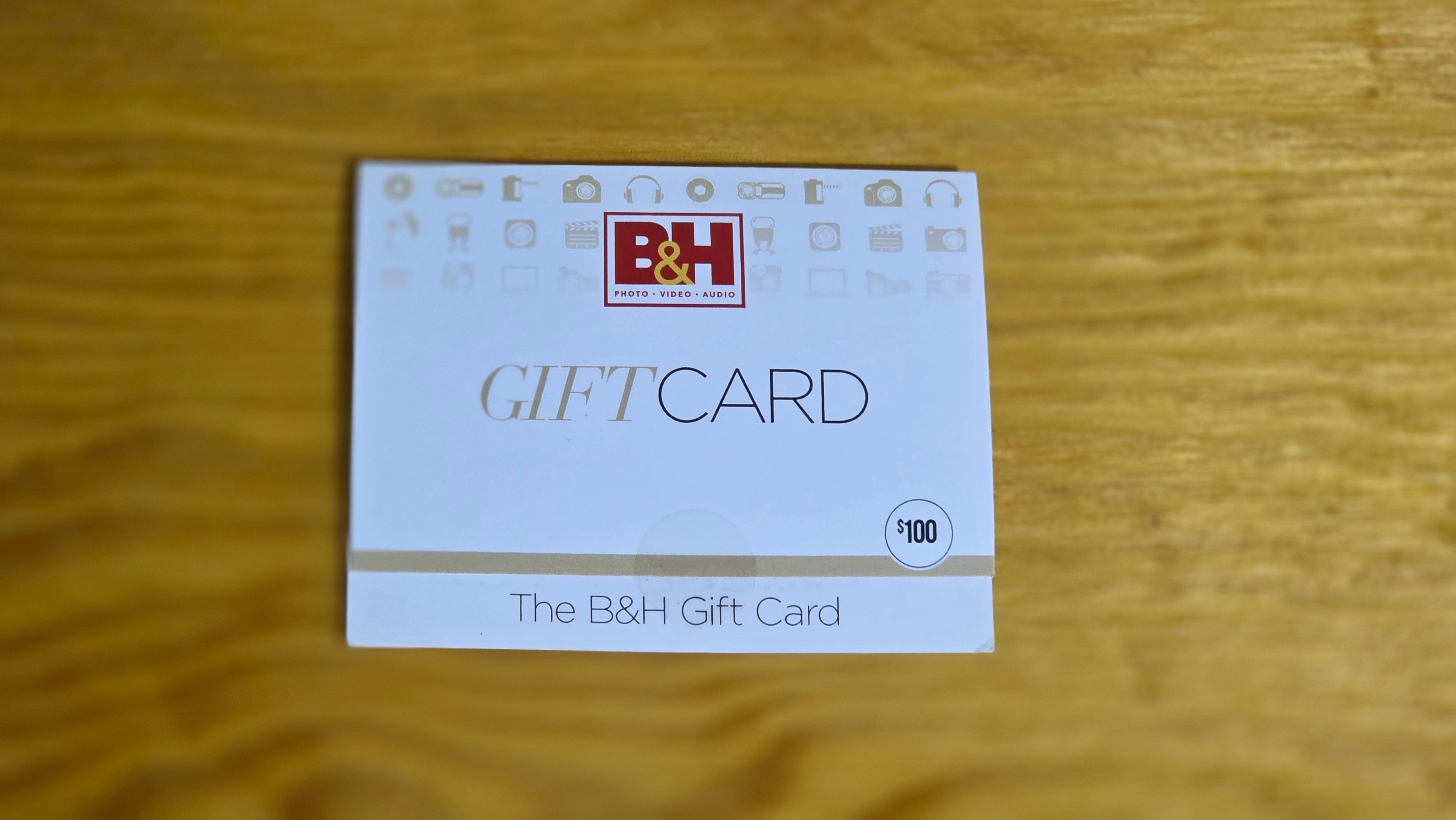 BH Gift Card $100