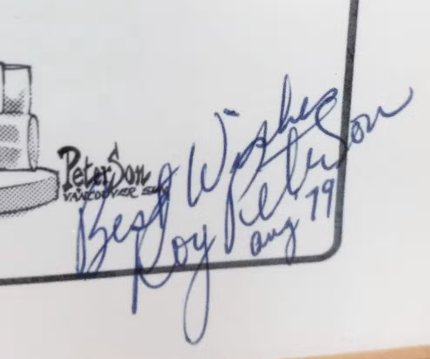 Roy Peterson Signed Original Political Cartoon - photo 4