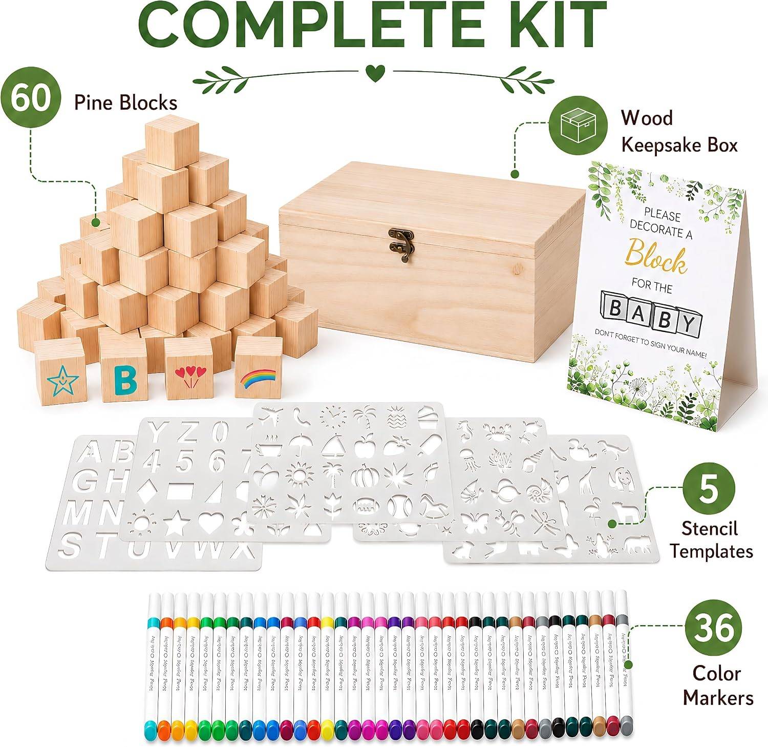 103 Pcs Baby Shower Games Sign Kit - photo 3