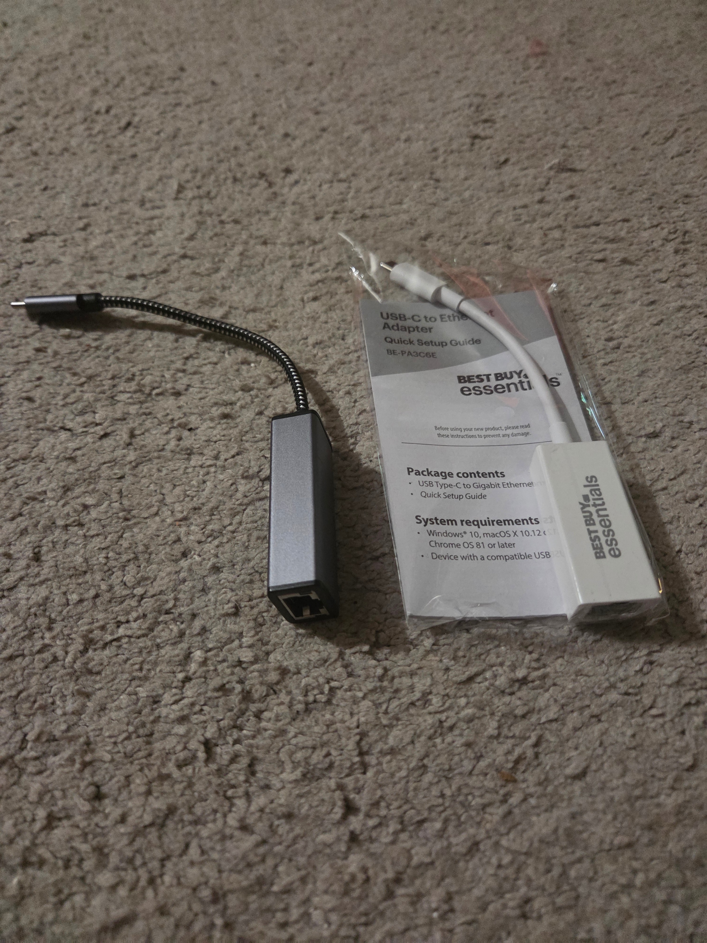 2 USB-C to Gigabit Ethernet Adapters (New & Like-New)