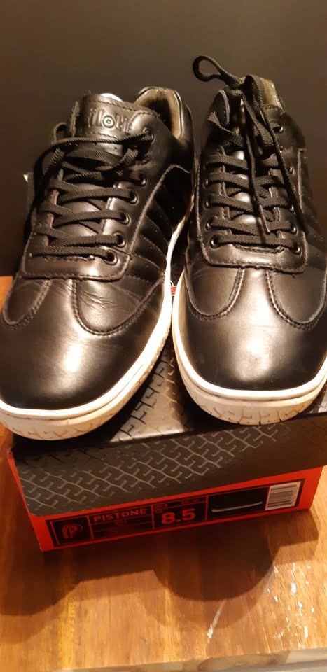PILOTI Pistone All Leather Black Driving Shoe