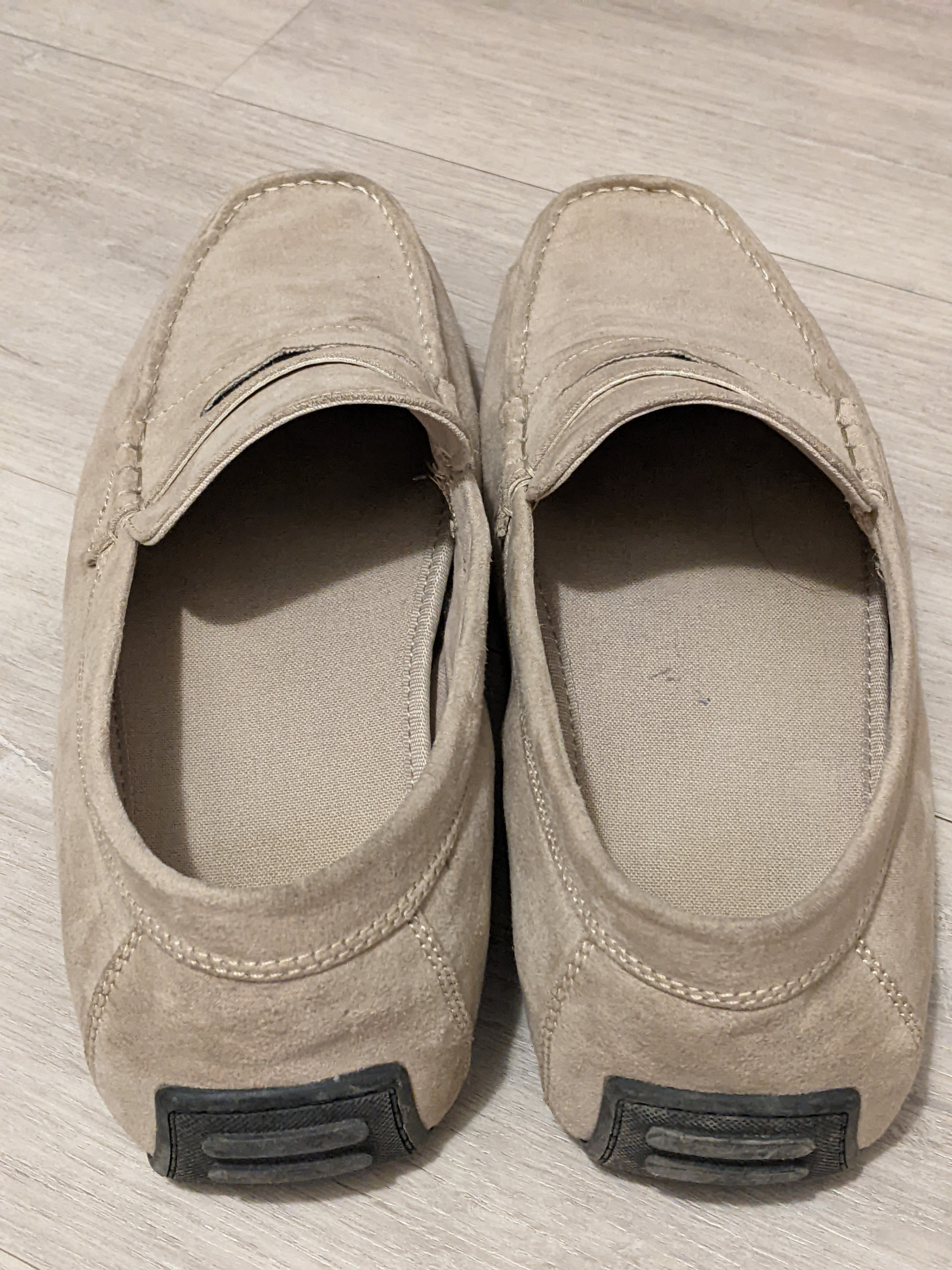 H&M Suede Loafer Shoes - Beige, Size EU 42 US 9 - photo 2