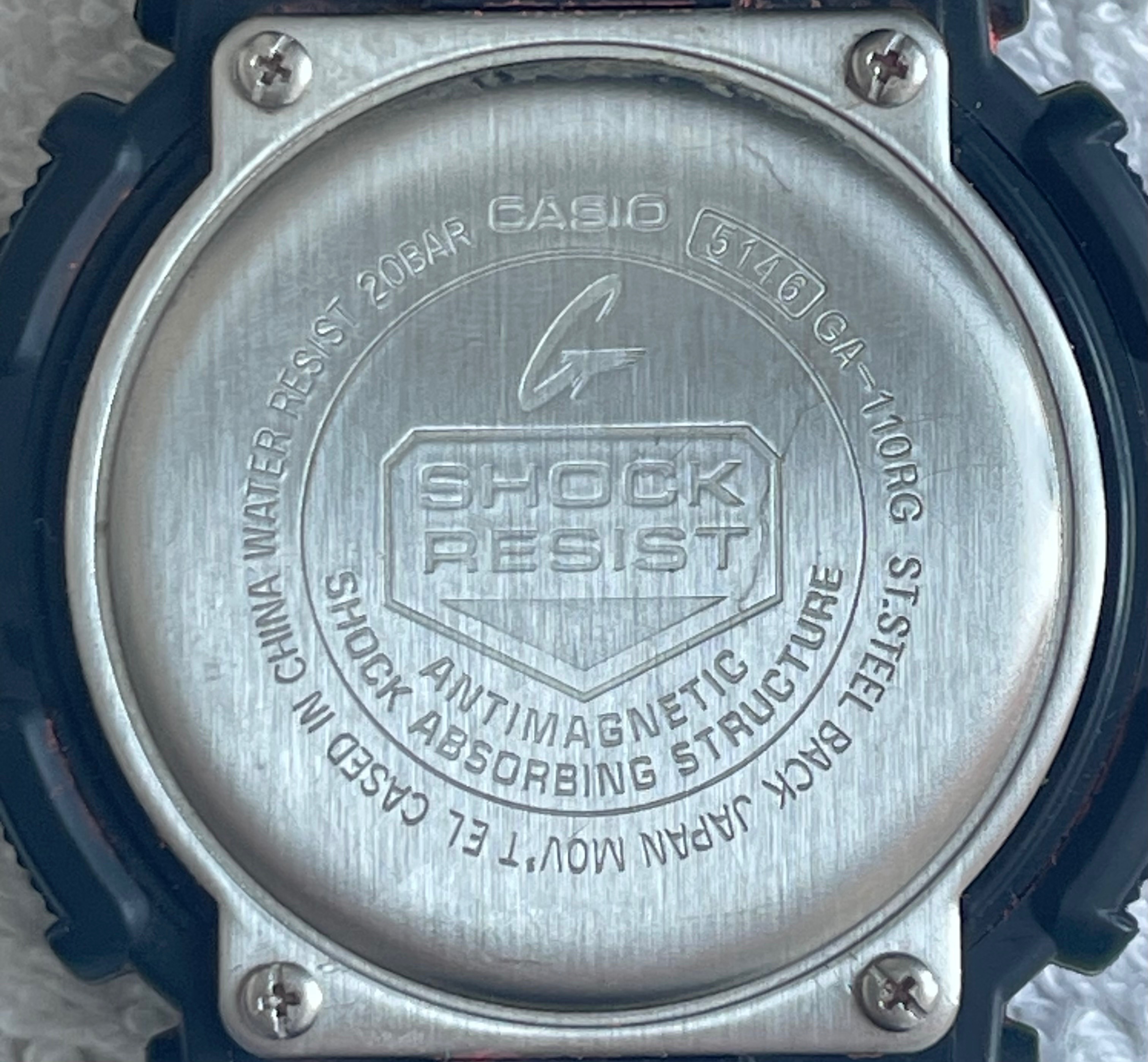 Casio G-Shock GA-110RG Rose Gold Series Black Watch - photo 4
