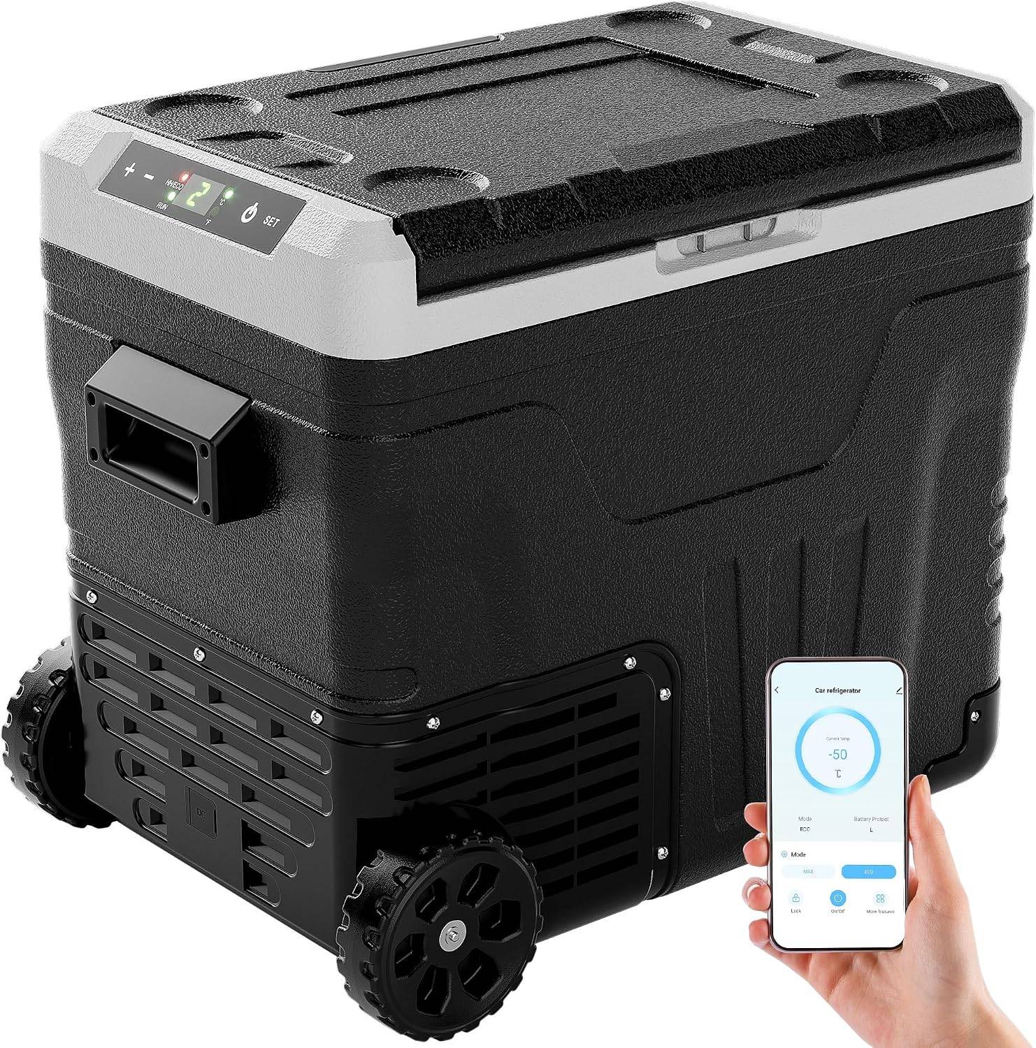 Euhomy 53QT (50L) Car Refrigerator Freezer