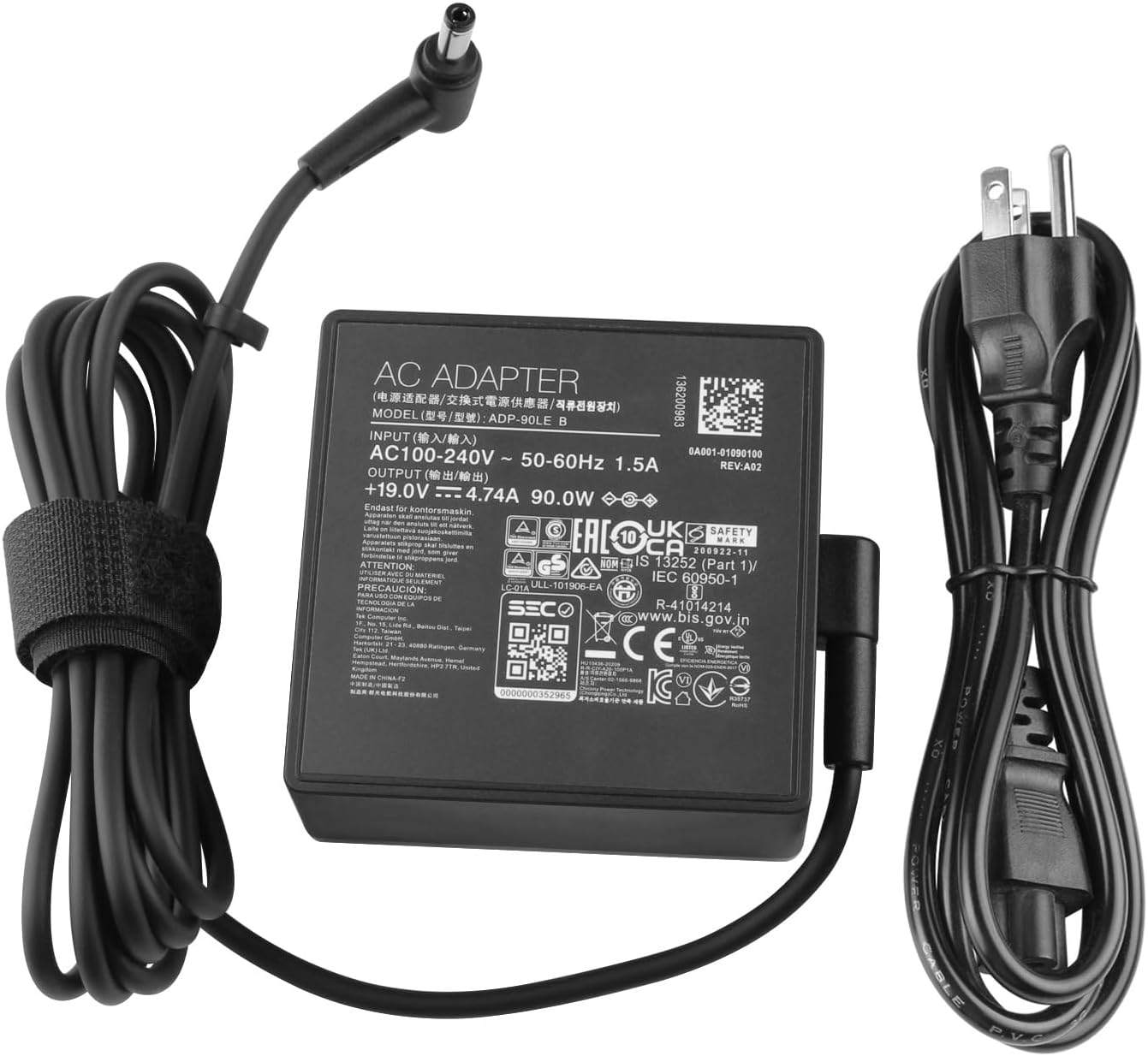 90W AC Adapter Charger for ASUS  | 19V 4.74A | 5.5mm x 2.5mm