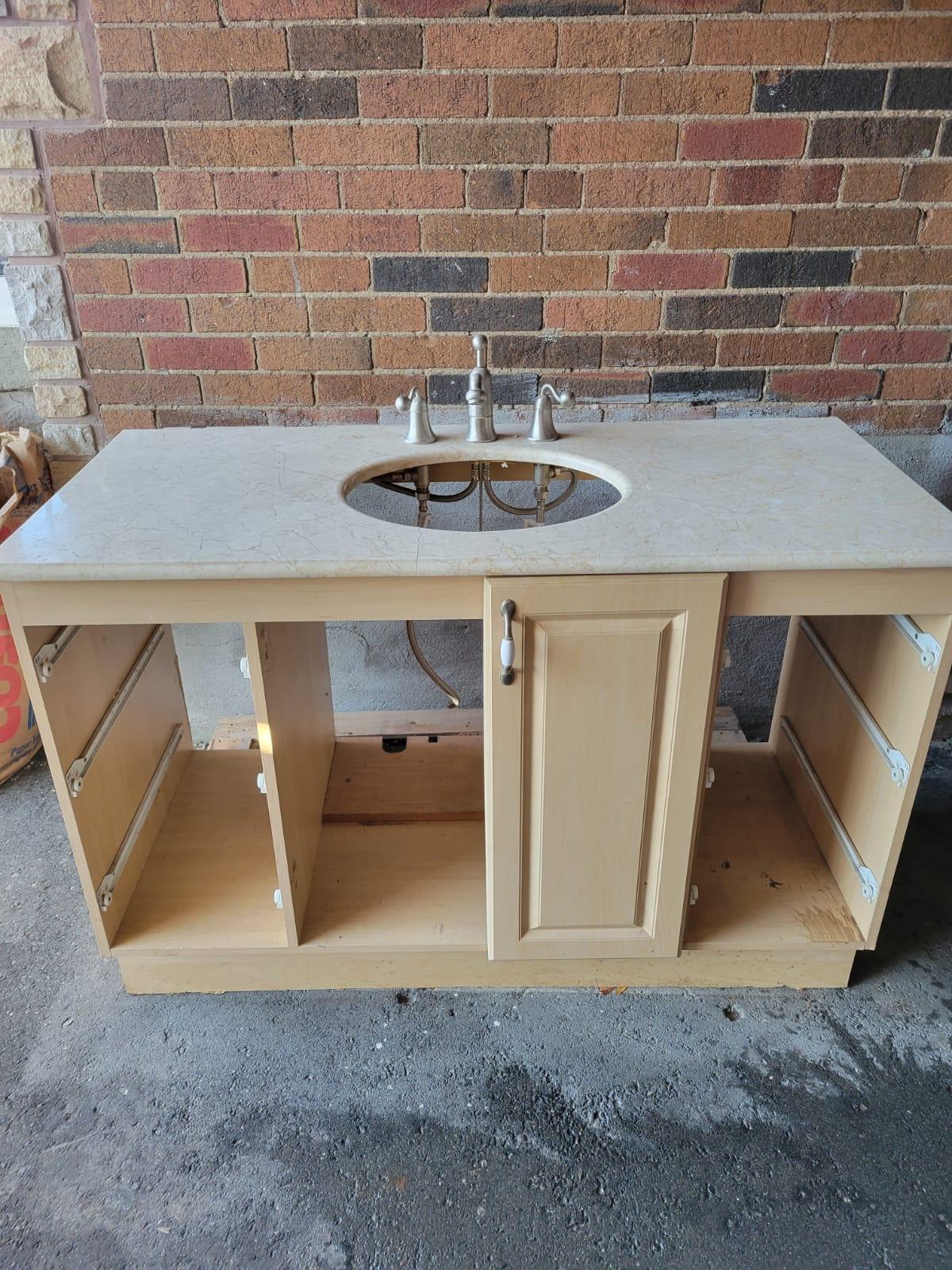 Bathroom Vanity with Faucet & Sink