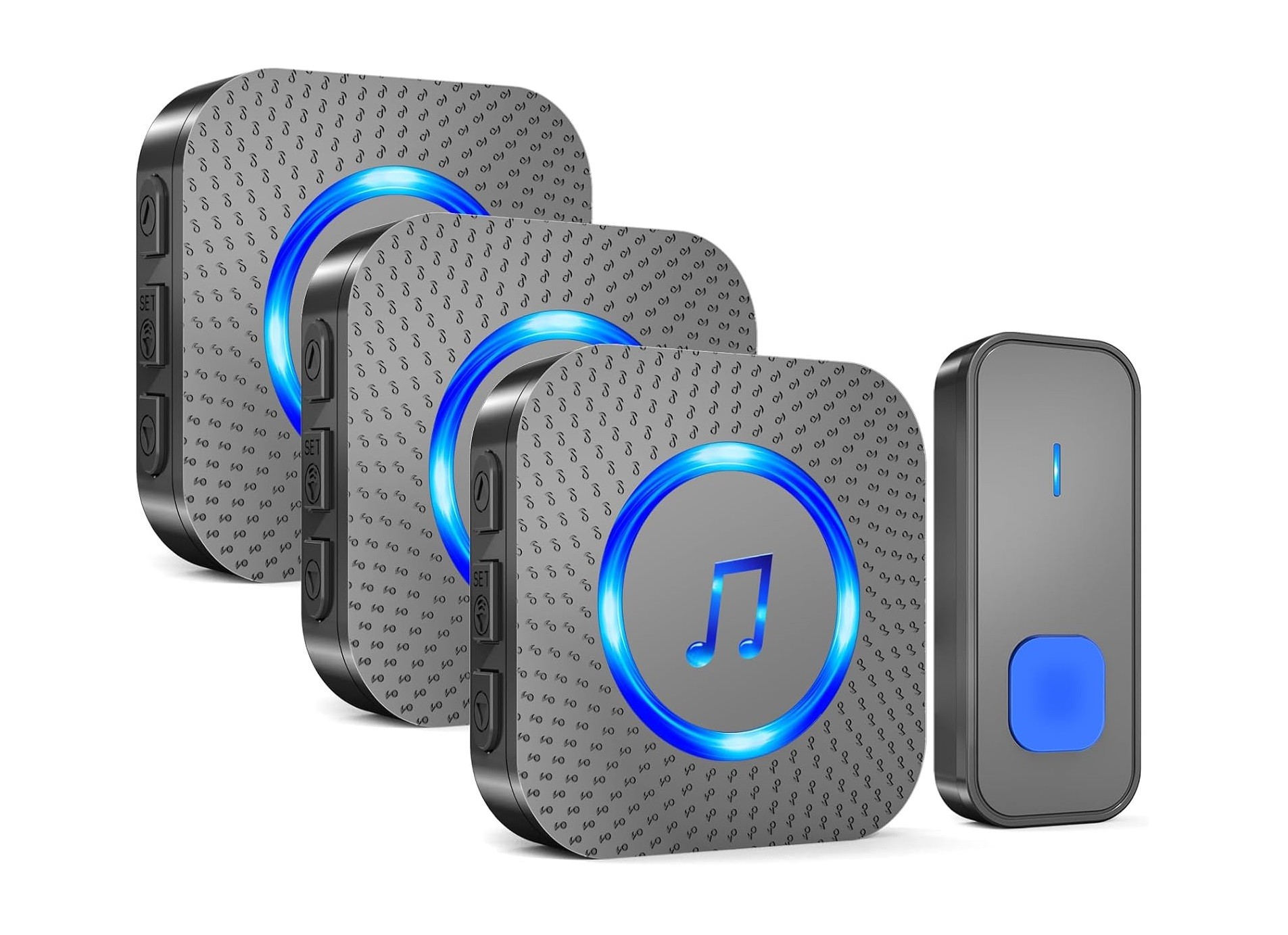 SURFOU Wireless Doorbell | Receivers & Button | IP55 Waterproof