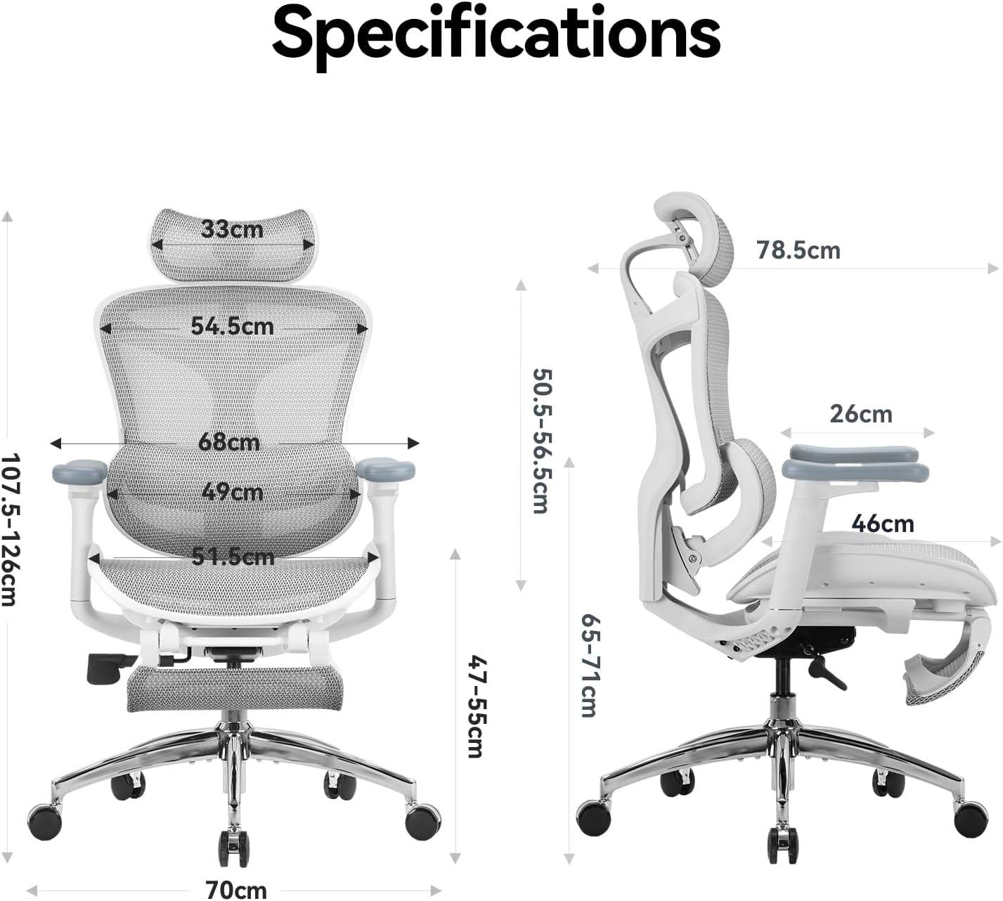 SIHOO Doro C300 Ergonomic Office Chair with Footrest - photo 2