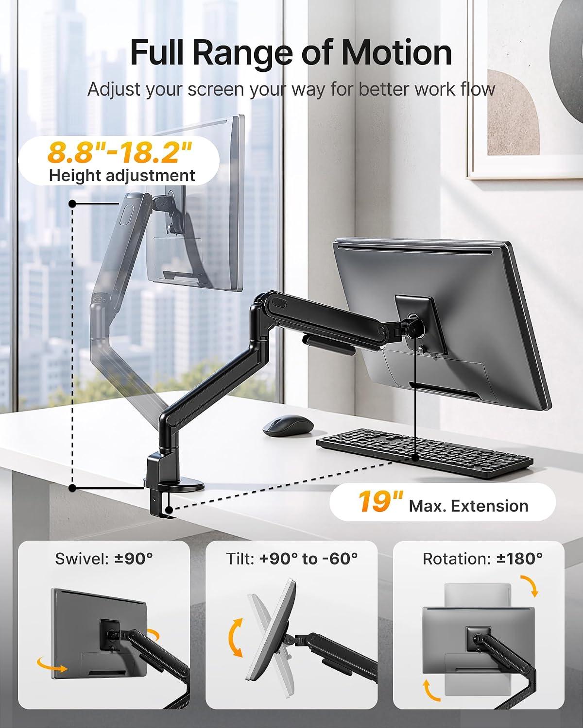 Single Monitor Arm, Heavy-Duty - photo 5