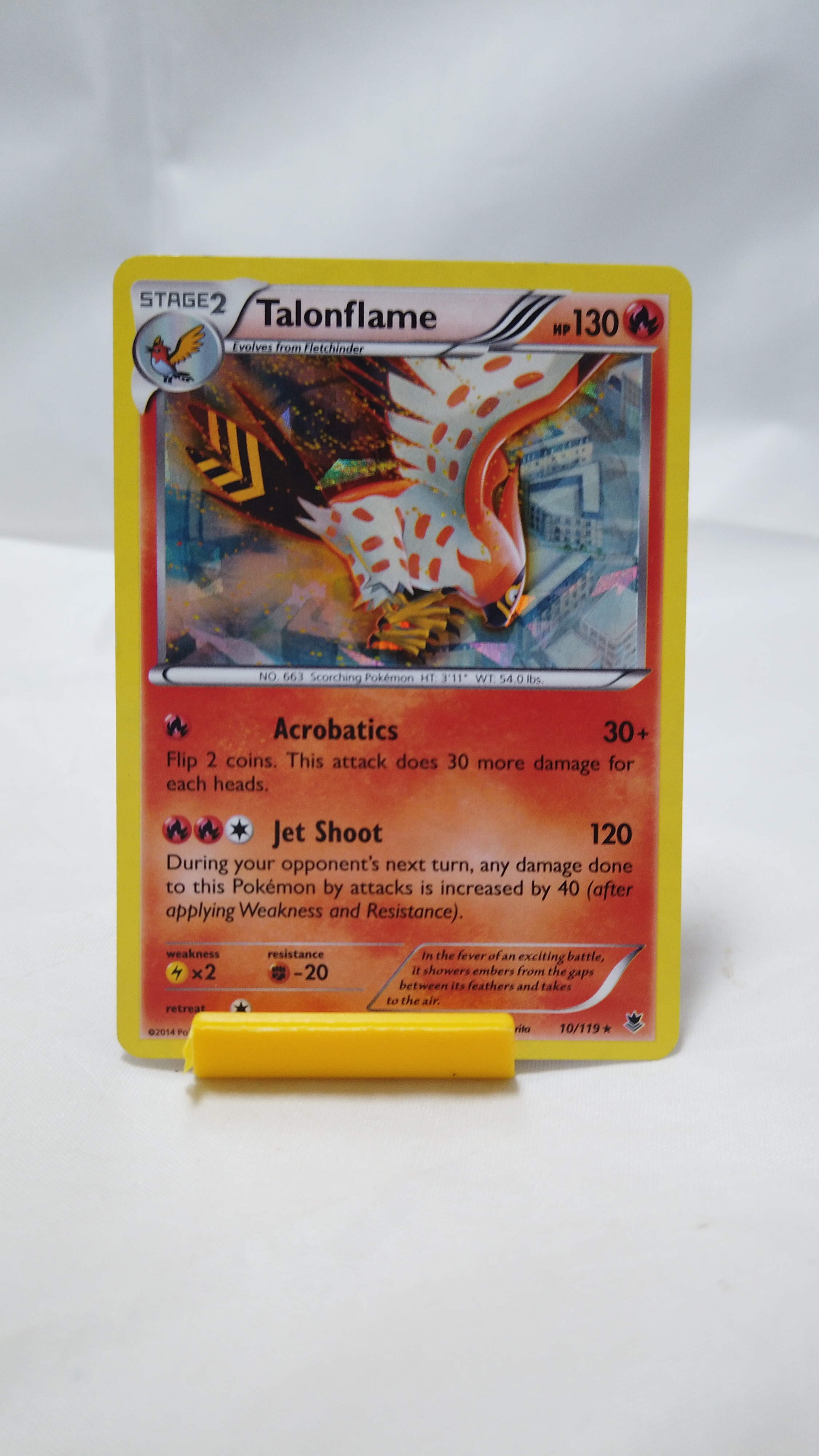Pokemon Talonflame 010/119 Phantom Forces Holo Rare NM