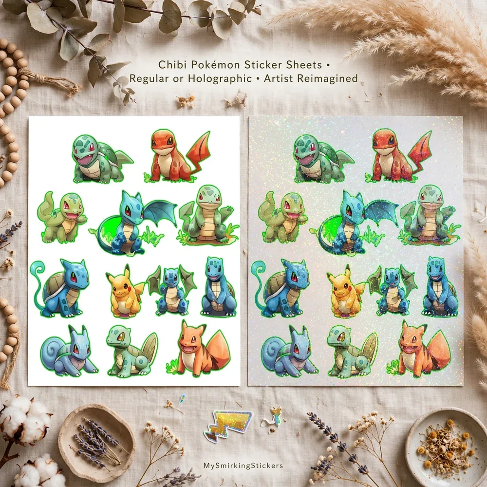 Stylized Elemental Pokémon Sheet