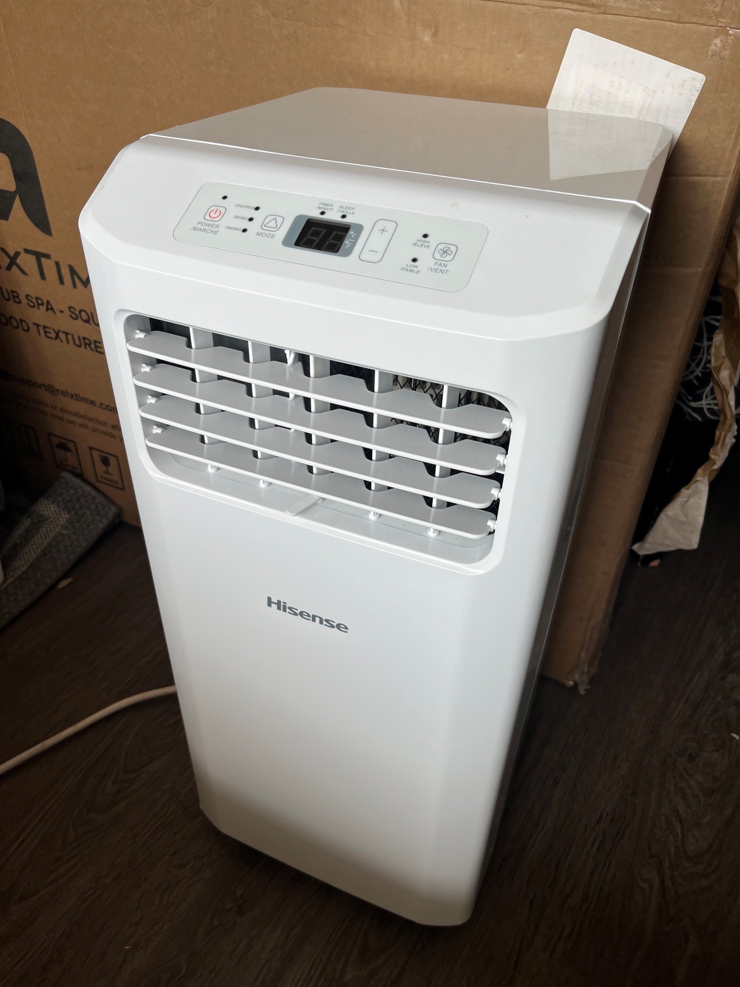Hisense 3 in 1 Portable Air Conditioner & Remote 8000 BTU ASHRAE