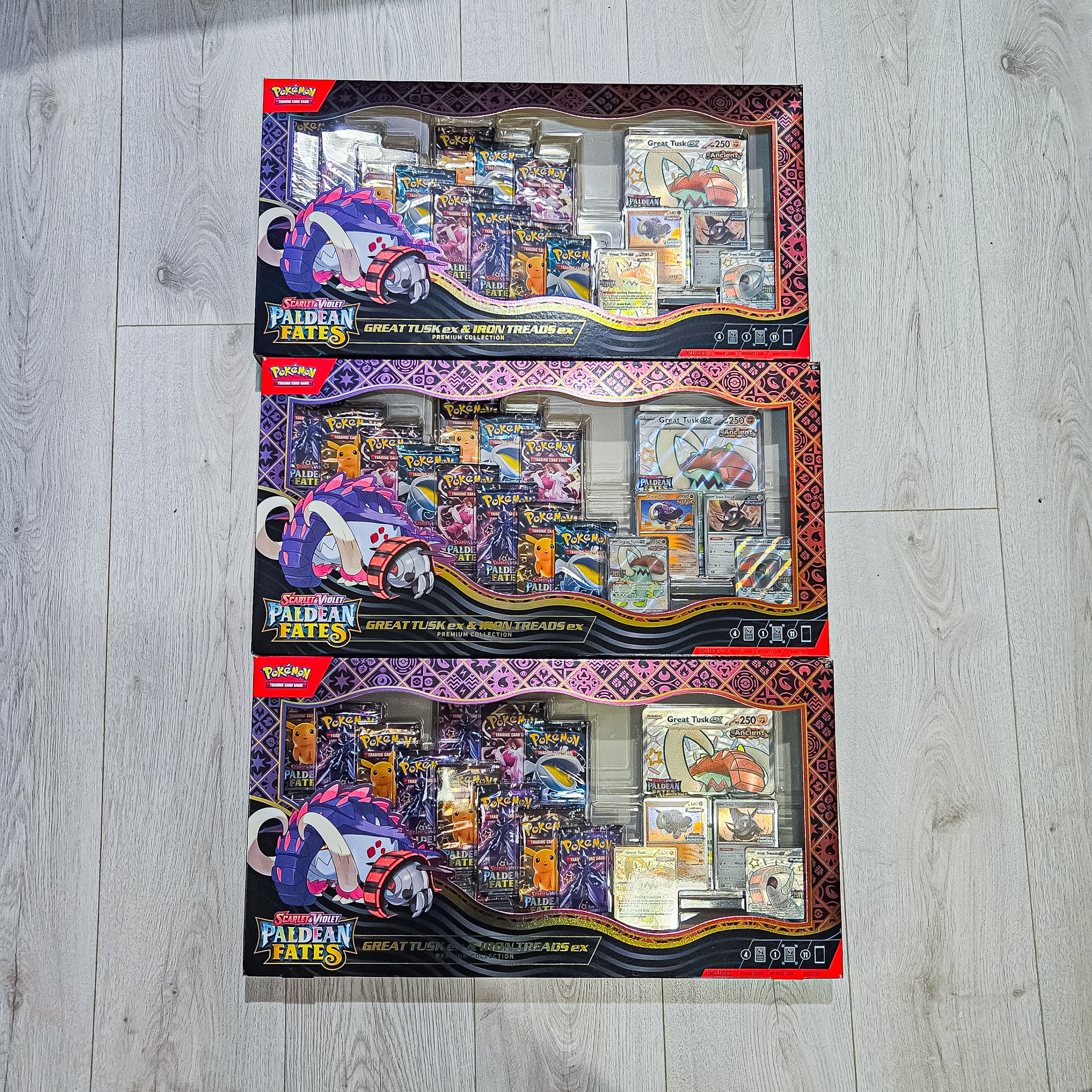 Paldean Fates Great Tusk & Iron Treads Ex Collection