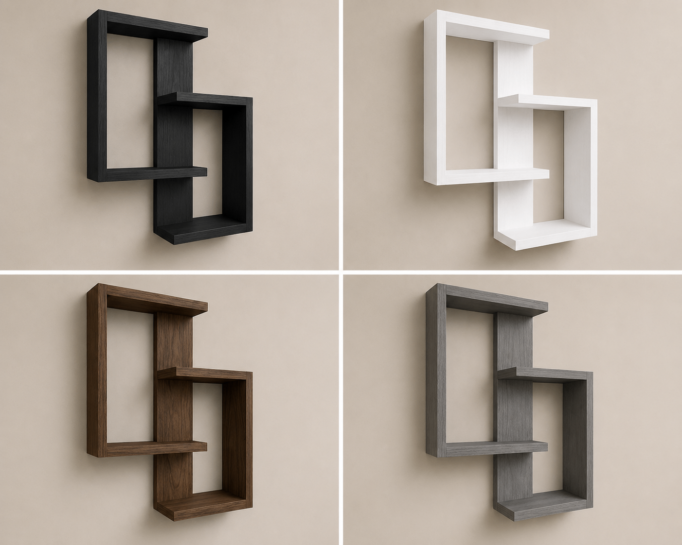 Modern Wooden Floating Shelf – Handcrafted Solid Wood Design - photo 2