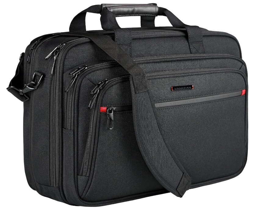VANKEAN 17.3" Expandable Waterproof Laptop Briefcase / Bag