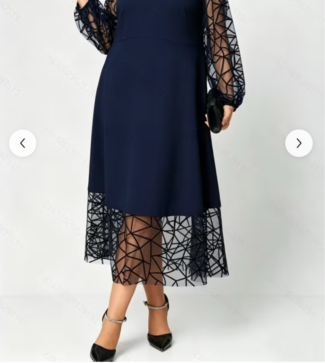 ROBE BLEU MARINE ELEGANTE 3XL 24 C$ - photo 5