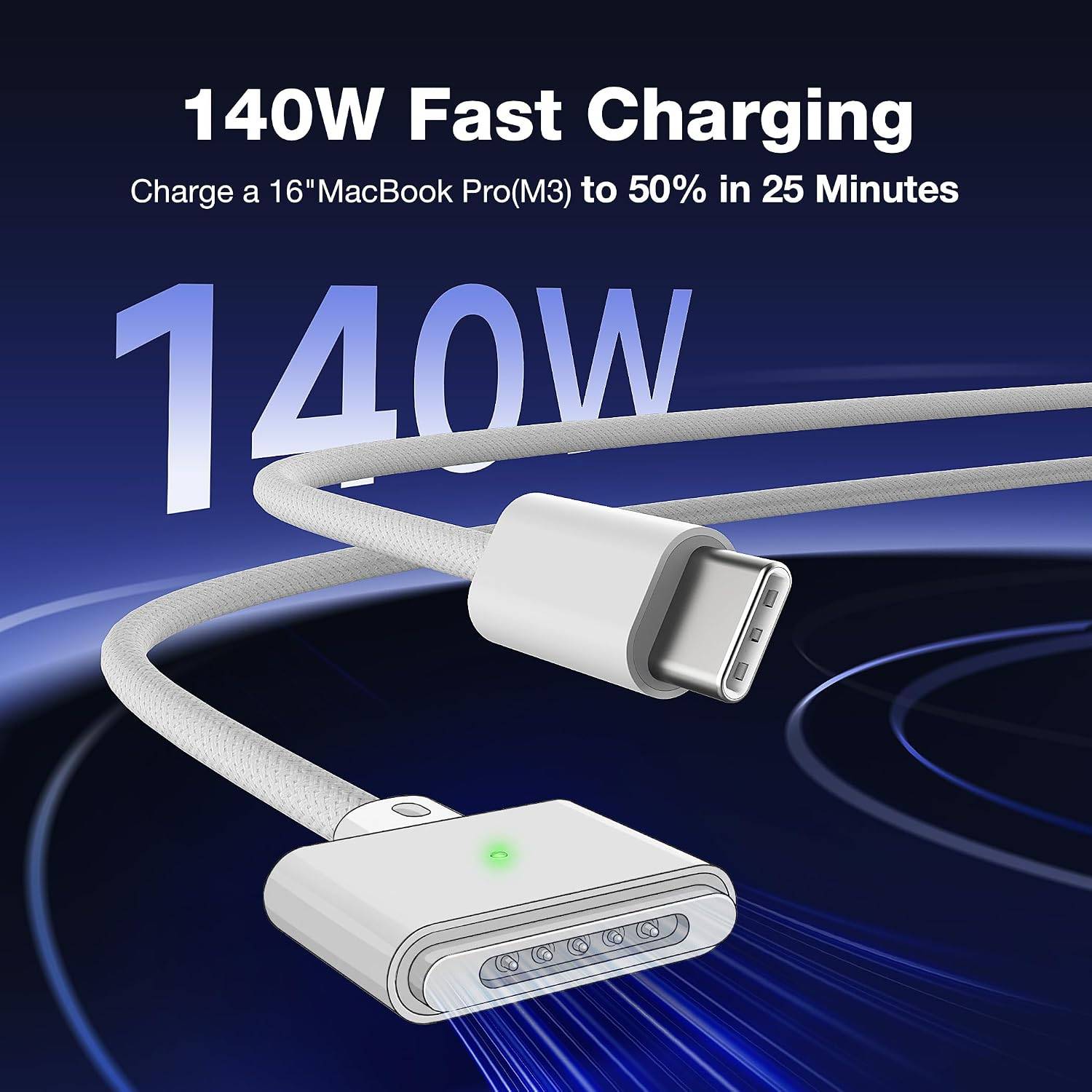 MagSafe 3 Charging Cable 2m Up to 140W USB-C to Magnetic 3 - photo 3