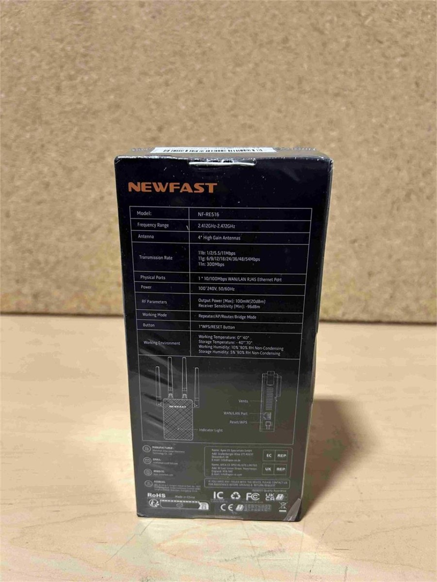 NEWFAST 1200Mbps WiFi Extender, Dual-Band WiFi Signal Booster - photo 3