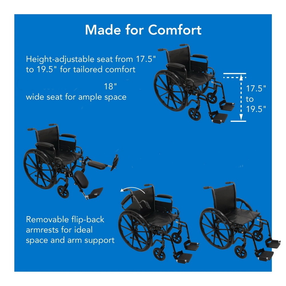 ❤️ WHEELCHAIR WITH ELEVATING LEGRESTS by PROBASICS K2 ❤️ - photo 2