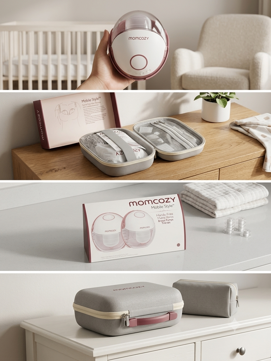 Momcozy Mobile Style Hands-Free Breast Pump (M6) - Brand New