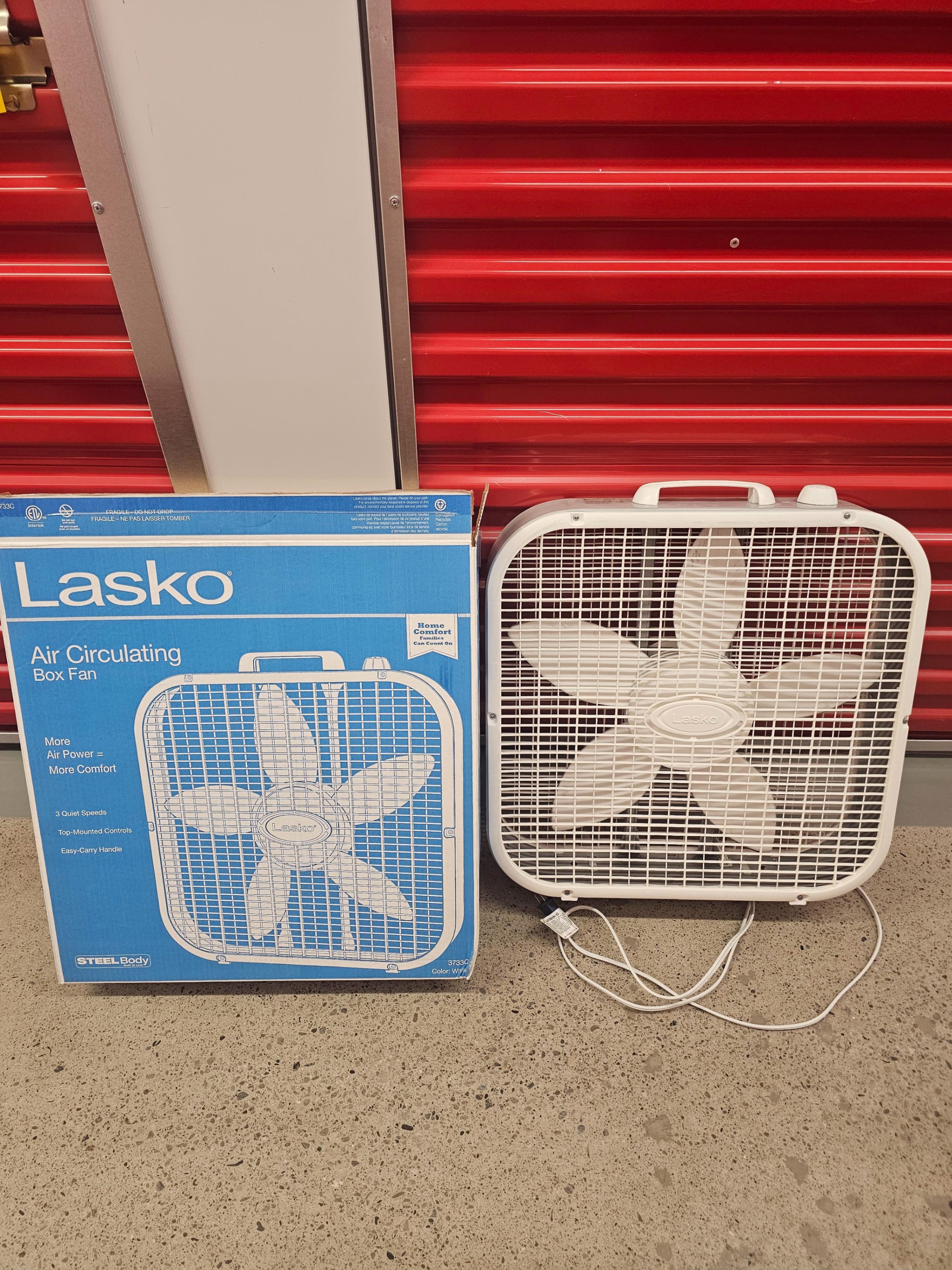 Lasko Steel BoxFan - Cash only