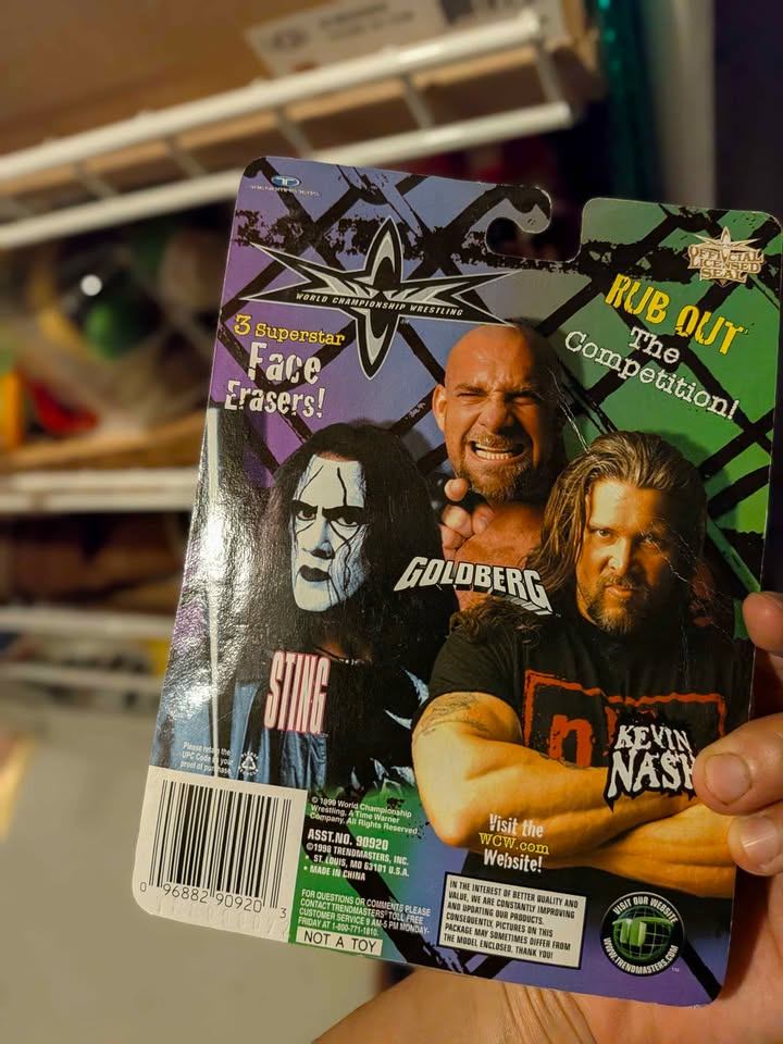 WCW World Championship Wrestling Face Erasers Set