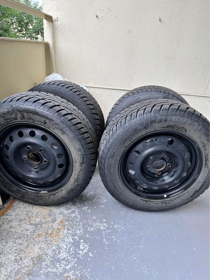 Winter tire with rim 195/65715 91T Only one season used - photo 5