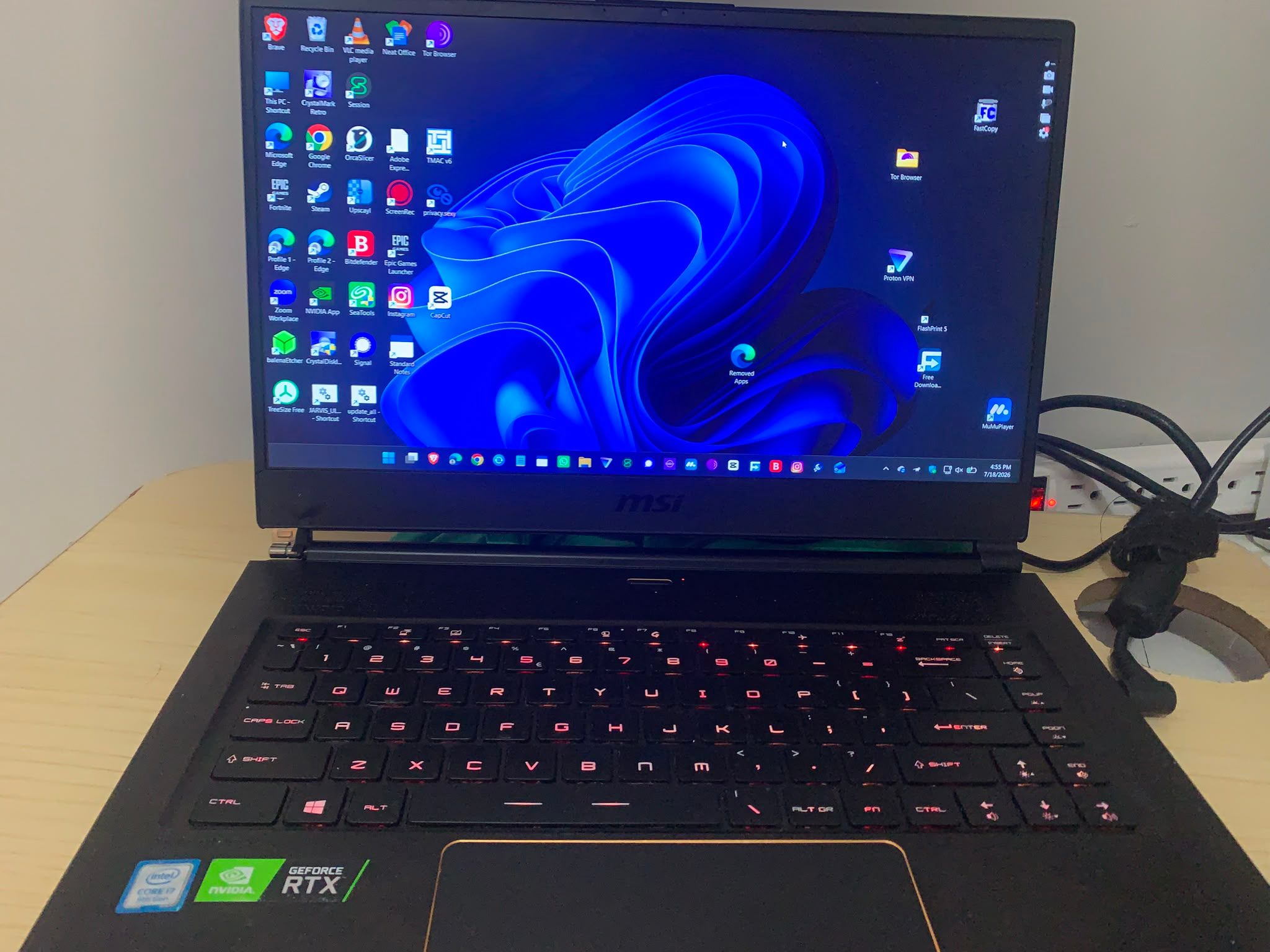 Gaming Laptop | i7-9750H | 32GB RAM | Charger Included