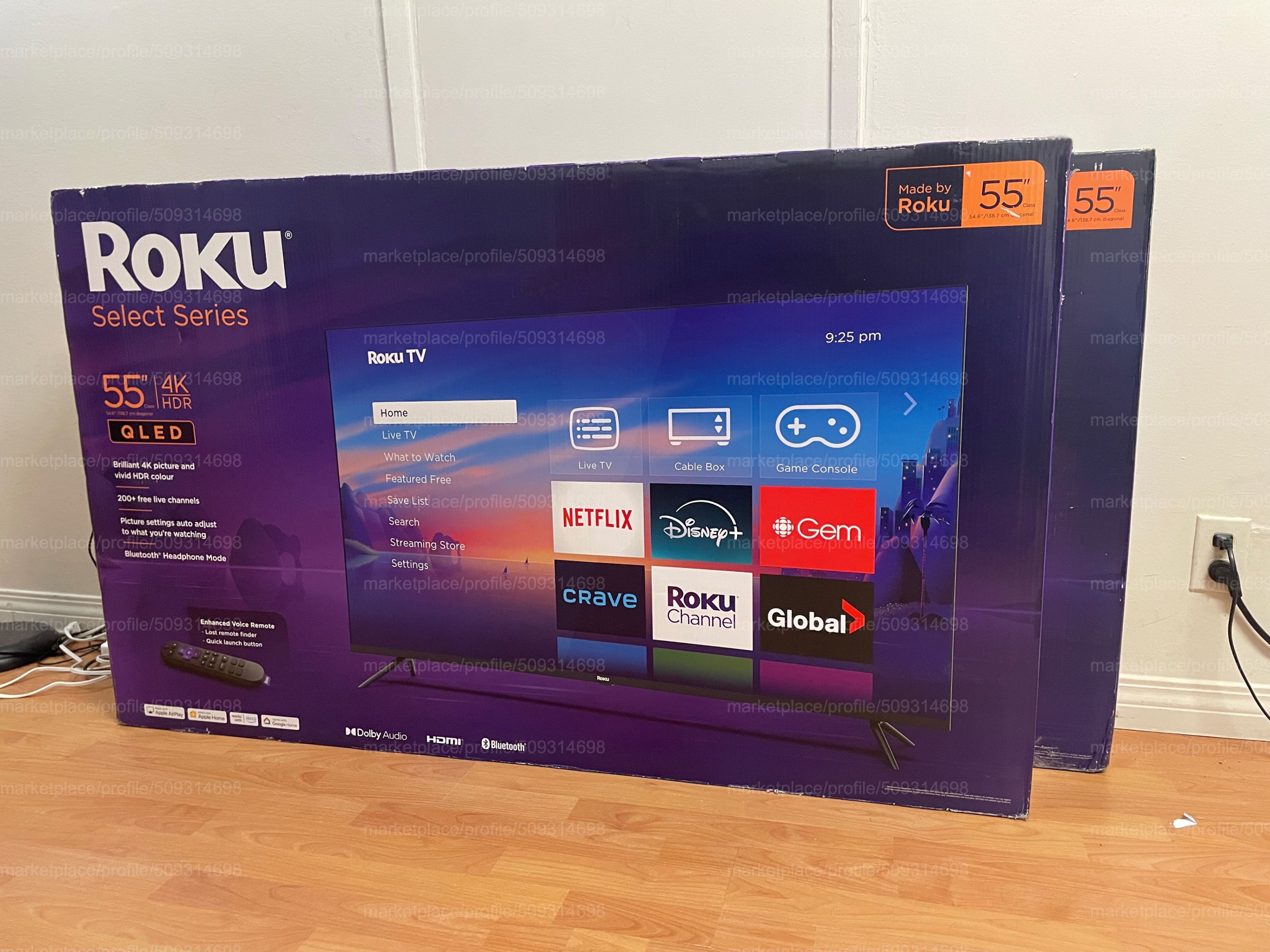 Roku 55" QLED 4K 55R5C5CA Select Series HDR Smart TV