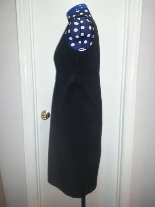 Black Sleeveless Dress, Missing Buttons - Liz Claiborne (Size... - photo 2