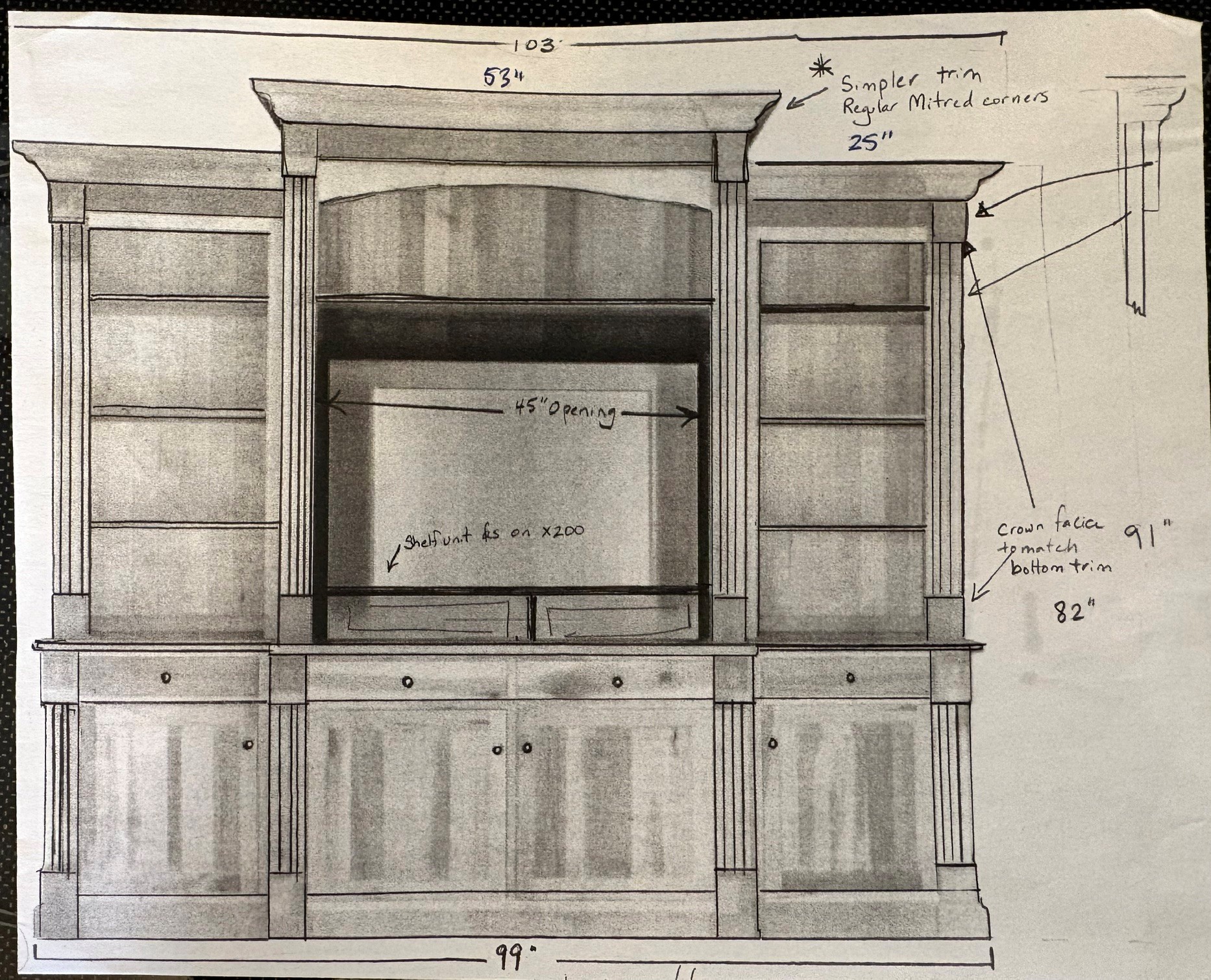 Custom Built Solid Wood Entertainment Unit - photo 4