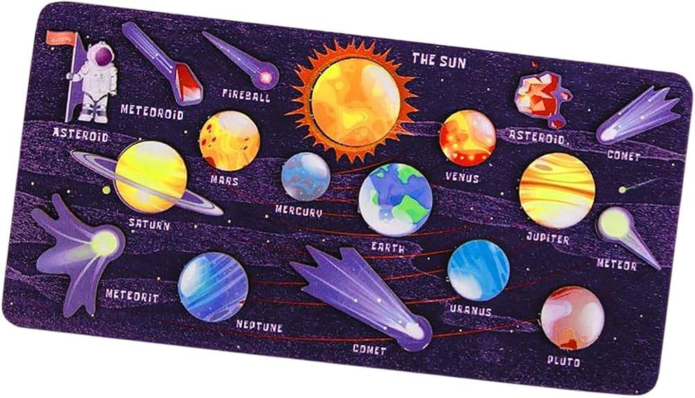2 Solar System Removable Puzzles