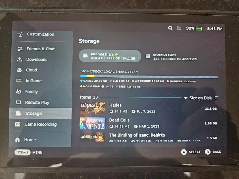 Steam Deck LCD 512GB + 512GB microSD Card – Mint Condition - photo 3