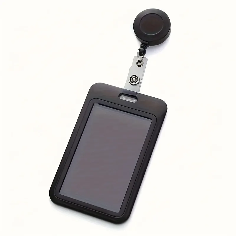 Card Holder w/ Retractable Buckle - School Bus/ Work IDs