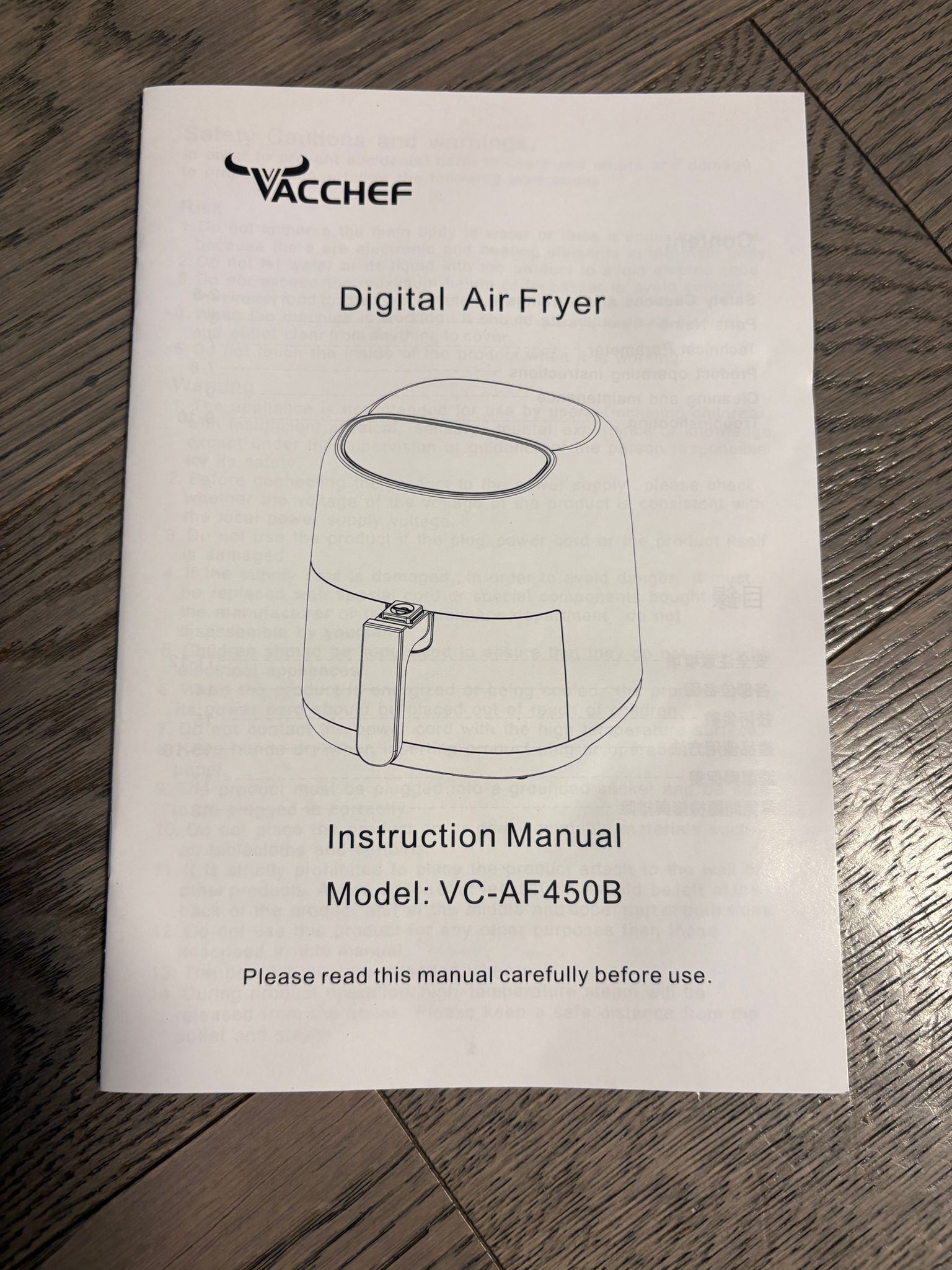 New - VACCHEF 4.5L Digital Air Fryer - photo 4