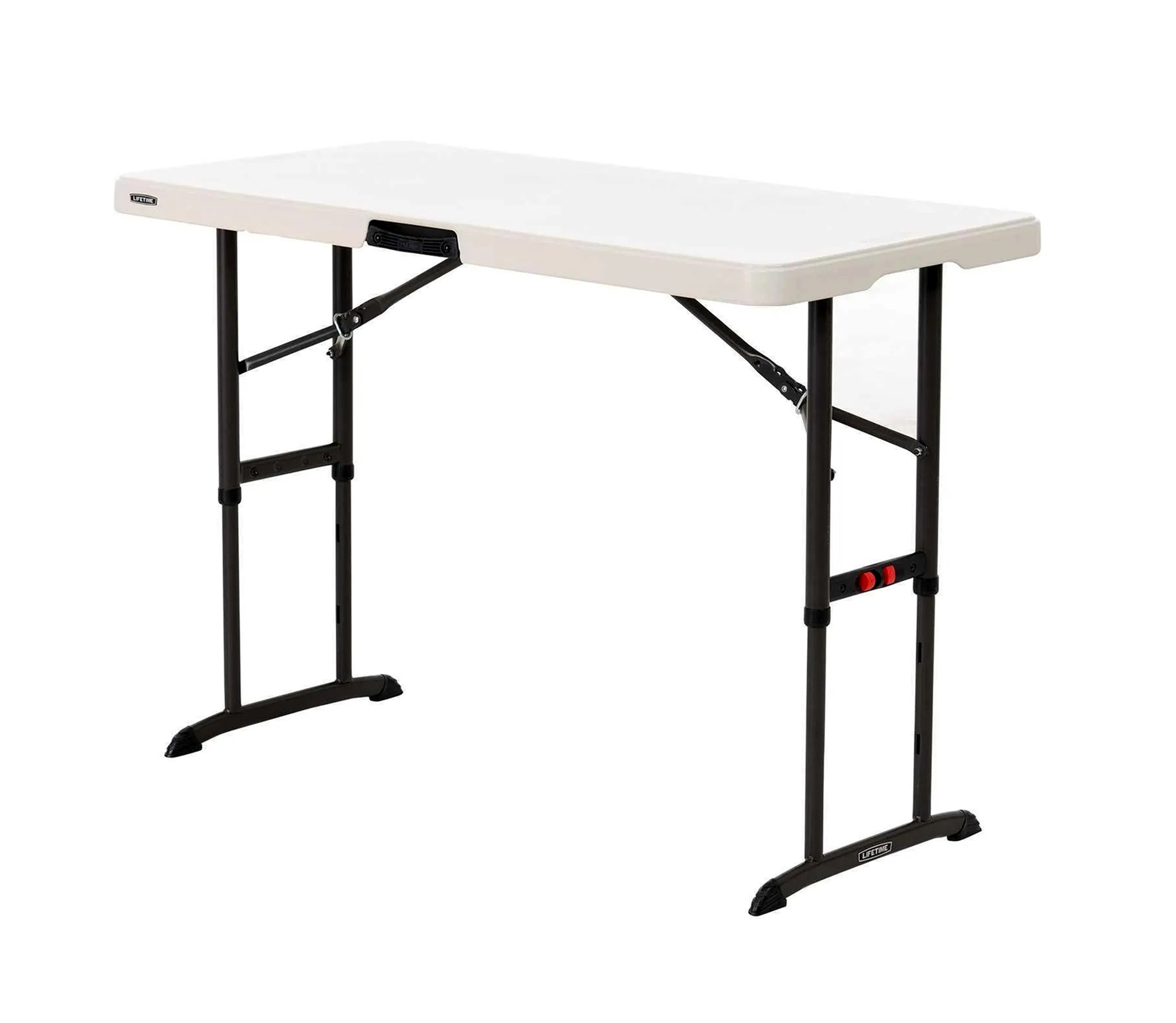 Lifetime 4-Foot Adjustable Height Folding Table - Like New - photo 4