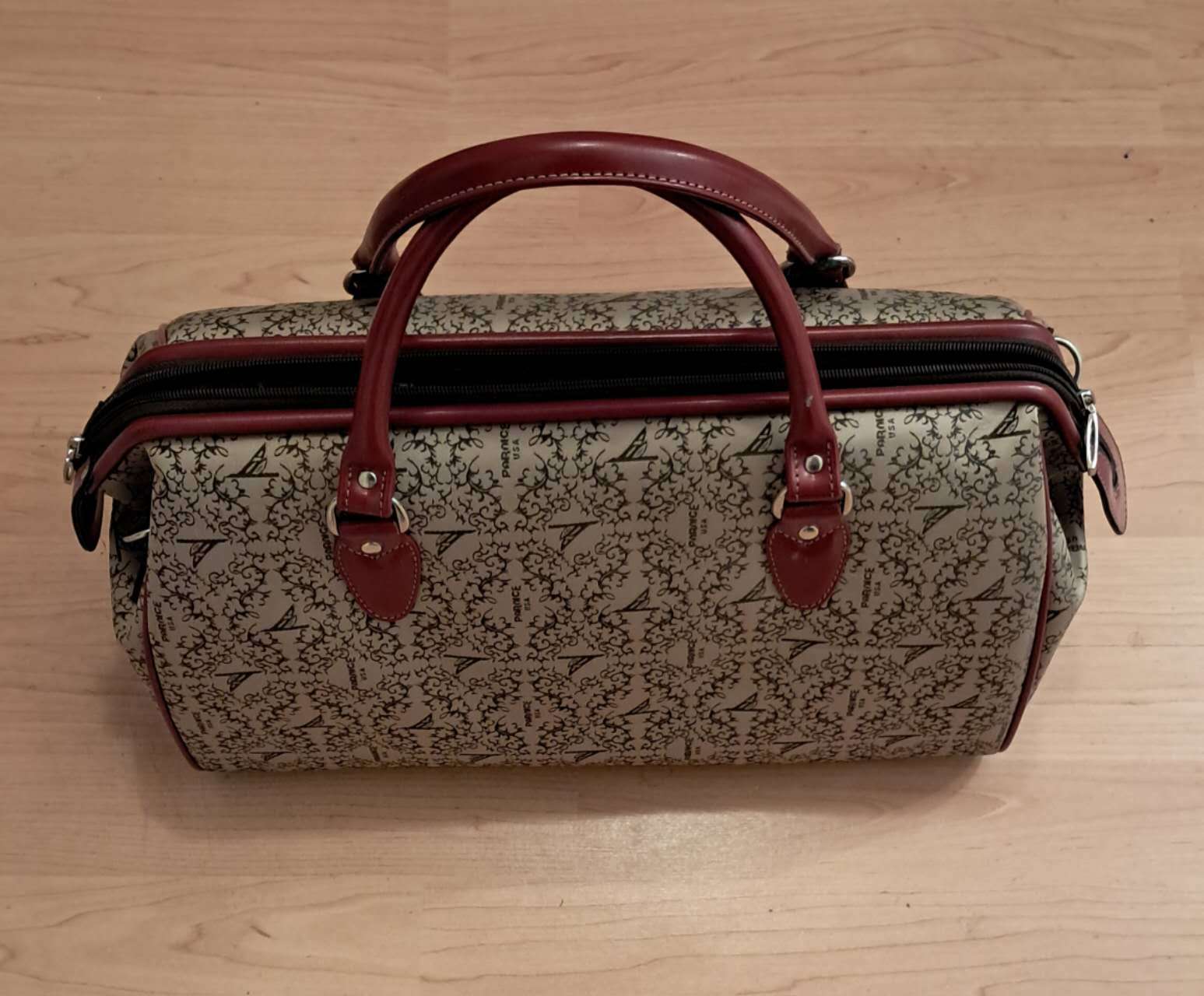Vintage-style Boston bag