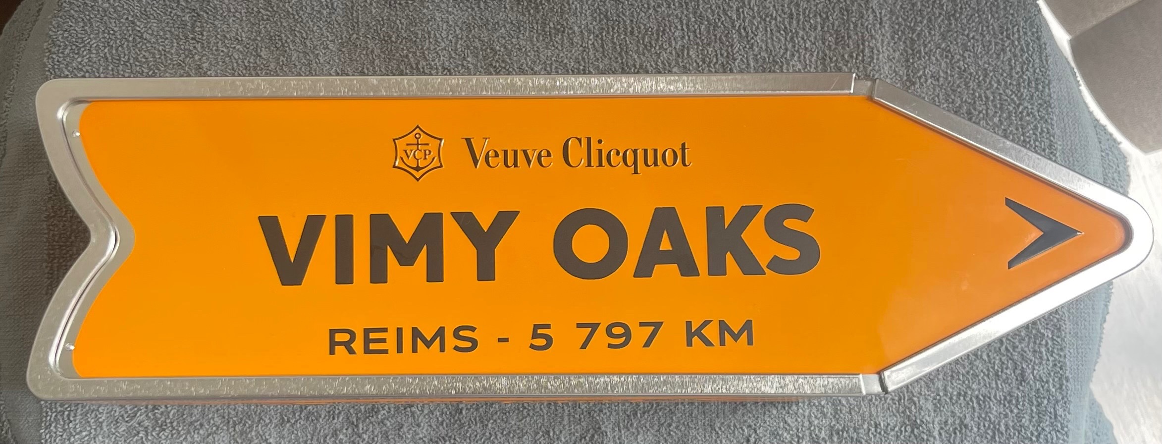 Ultra-Rare Veuve Clicquot "Vimy Oaks" Metal Arrow Box