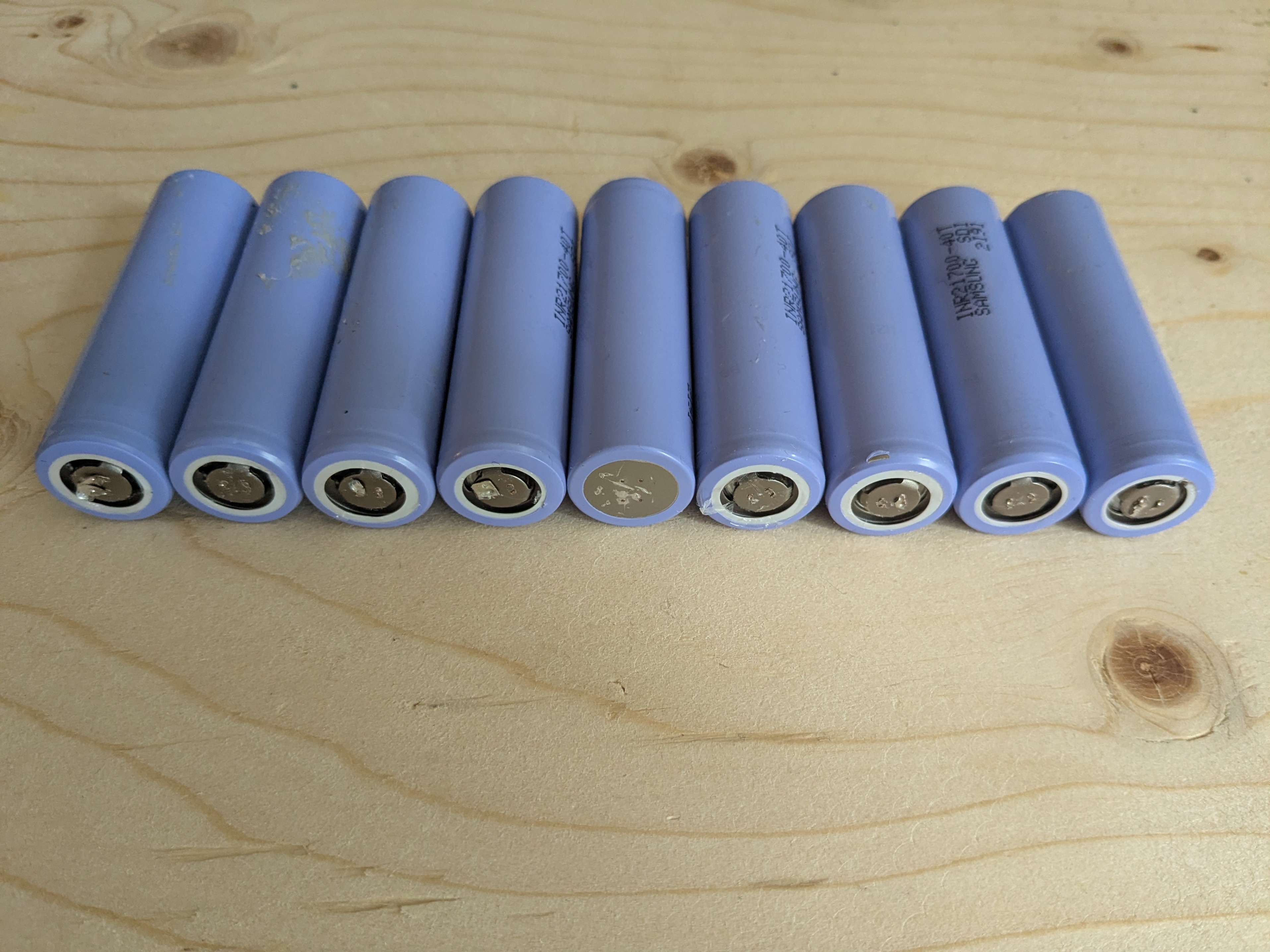 9 Samsung 21700 4.0Ah INR21700-40T batteries - photo 2