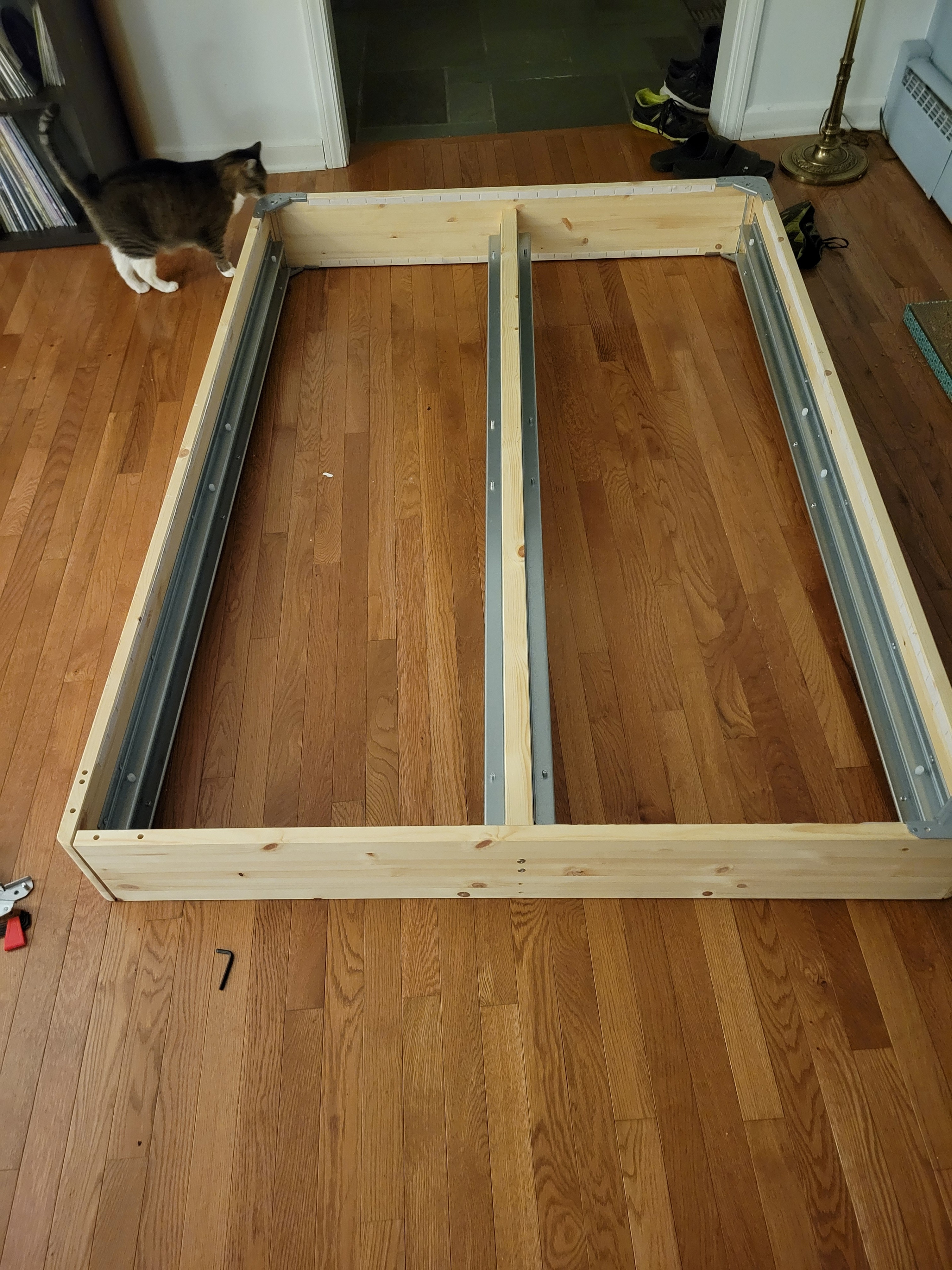 Full Mattress with frame (FREE, if you can pick up) - photo 2