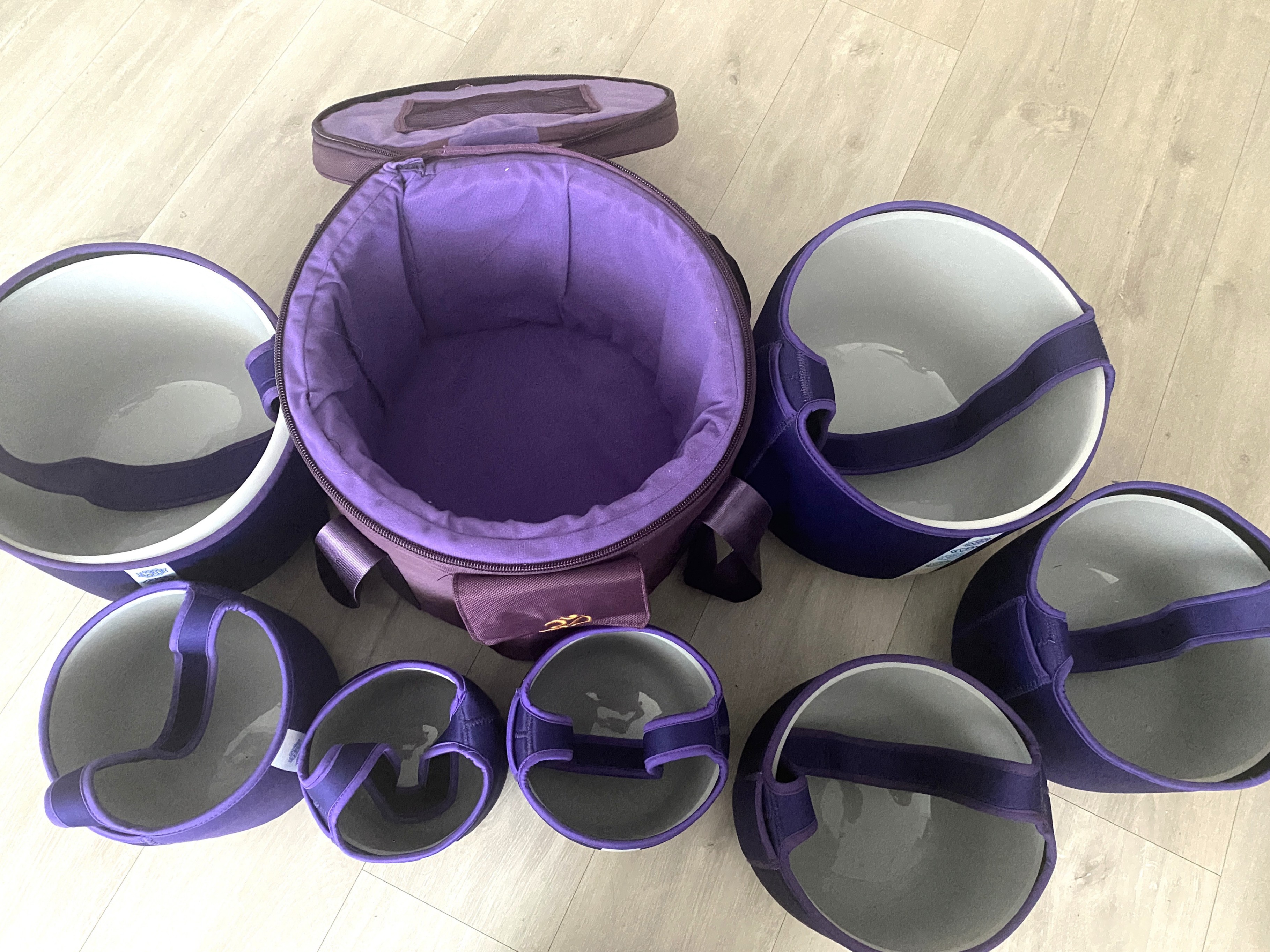 Perfect Pitch Hand Crafted Singing Bowl Set of 7 with Cases - photo 3