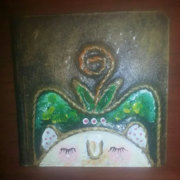 Artsy 3D Leather-Bound Notebook /Journal - New, 1 Of A Kind Gift - photo 2