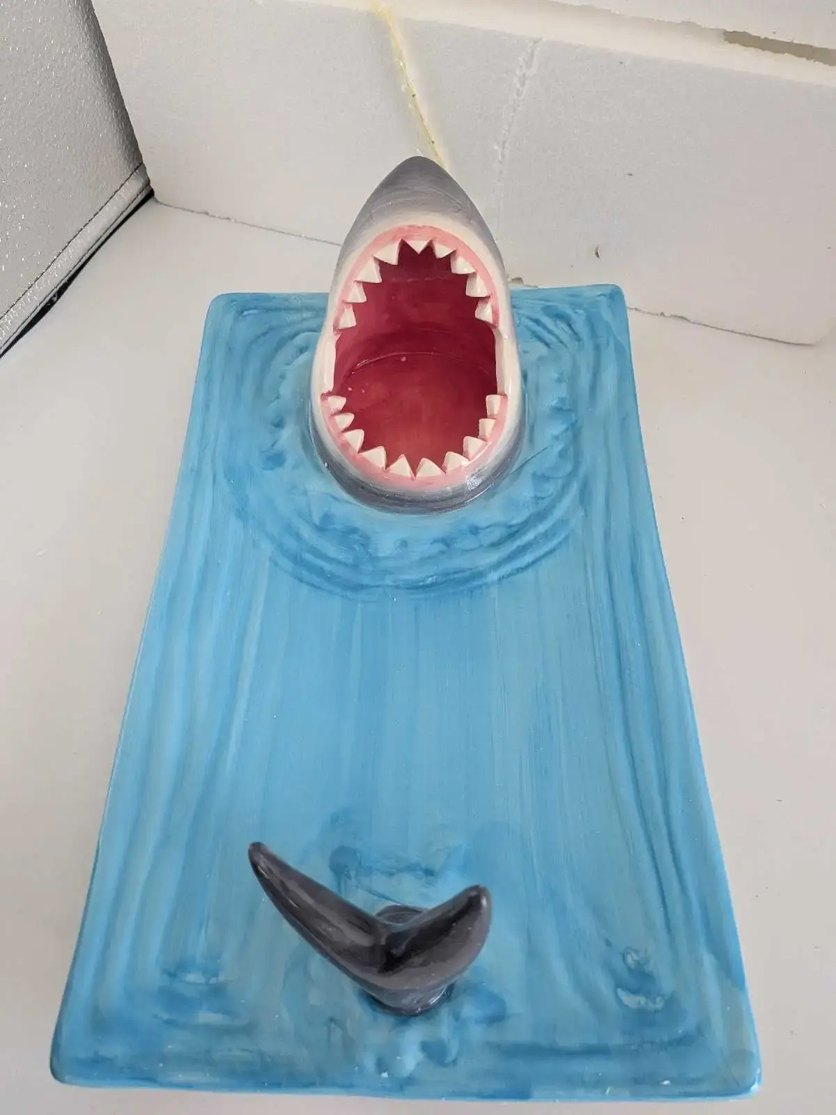 Shark Sushi Plate - Ceramic Serving Tray with Chopstick Rest - photo 4