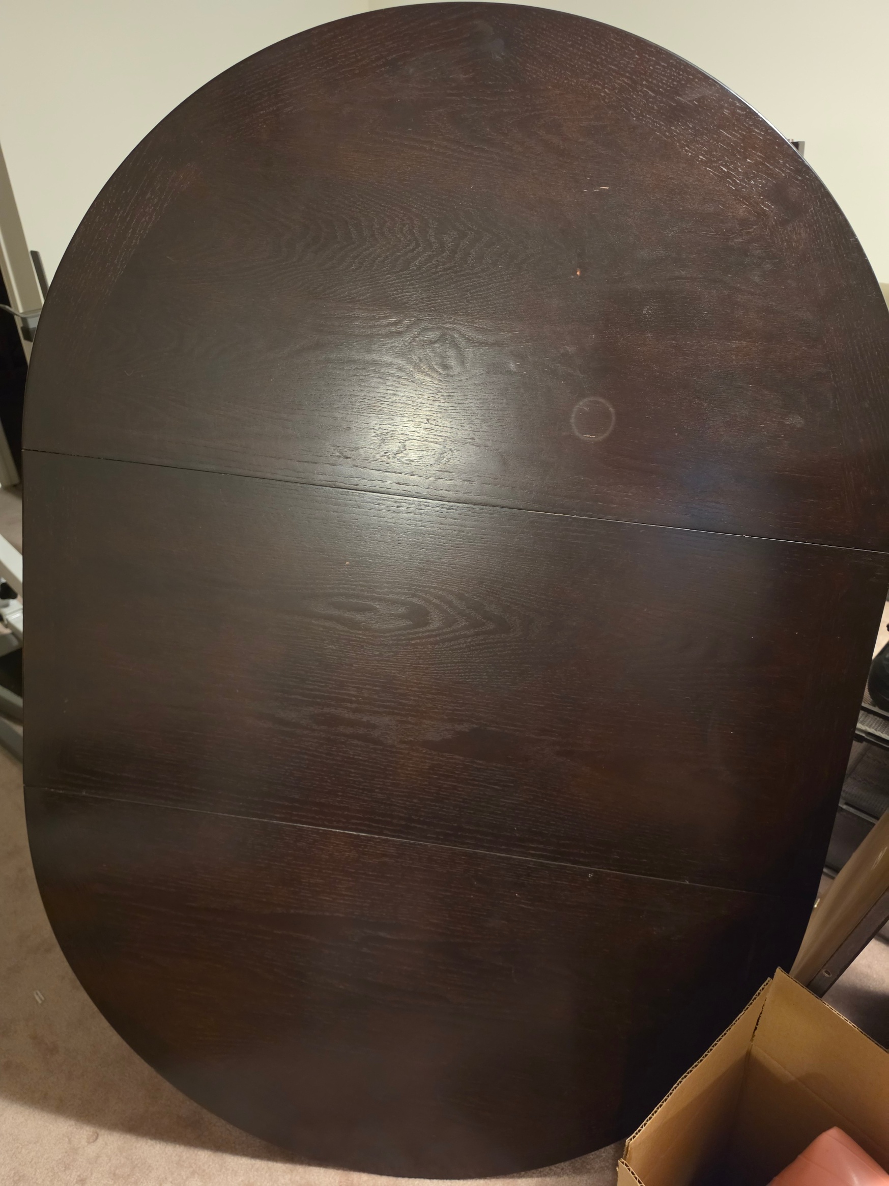 Dark cherry Composite Round Extending Counter Table - photo 3
