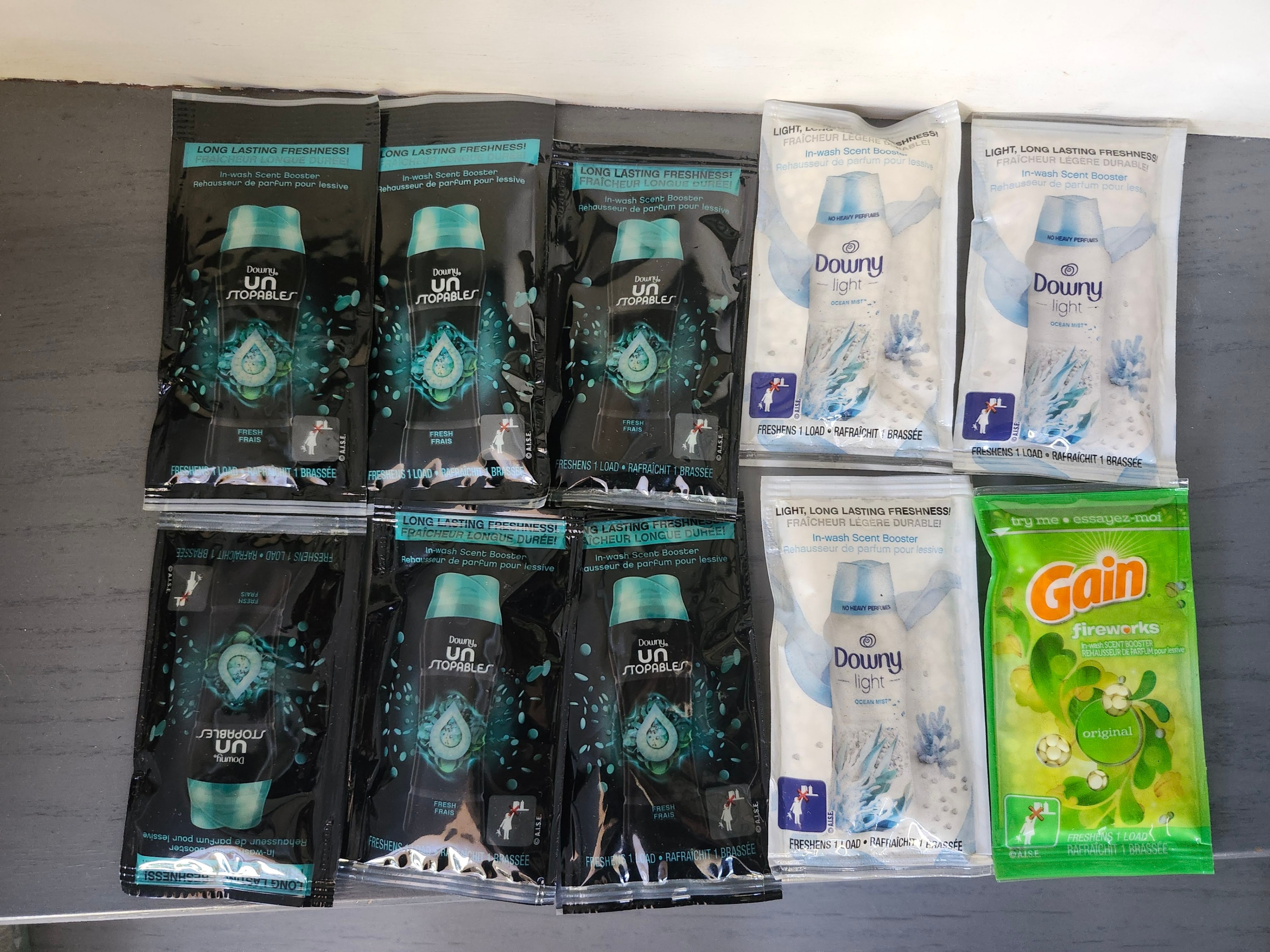 Downy & Gain In-Wash In Wash Scent Booster ($5 for all)