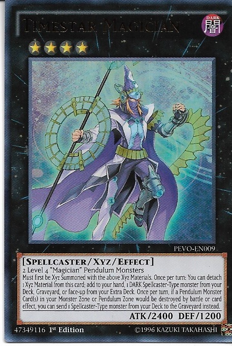 Yu-Gi-Oh Timestar Magician PEVO-EN009 Holo LP