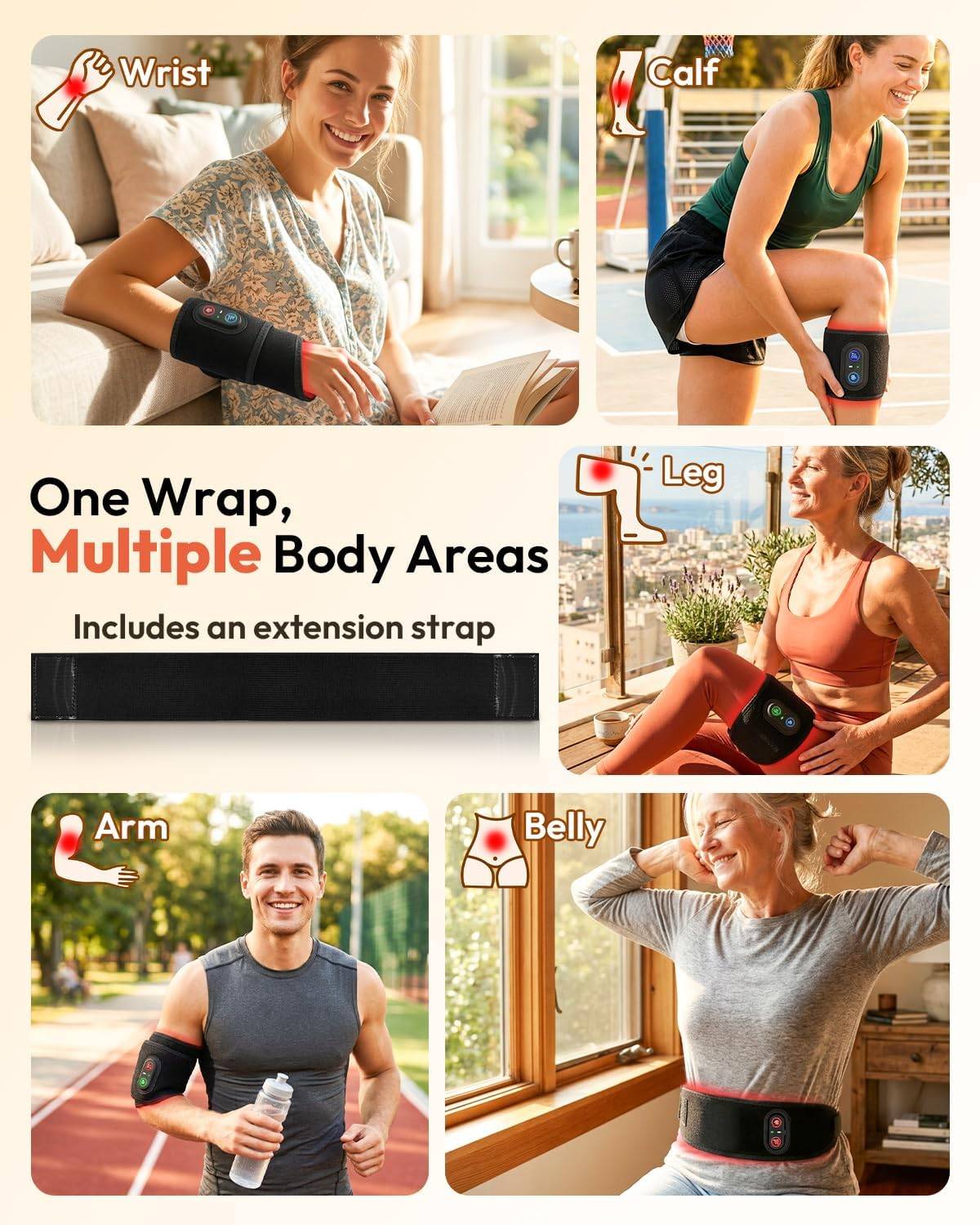 Red Light Therapy Wrist Wrap Belt - photo 3