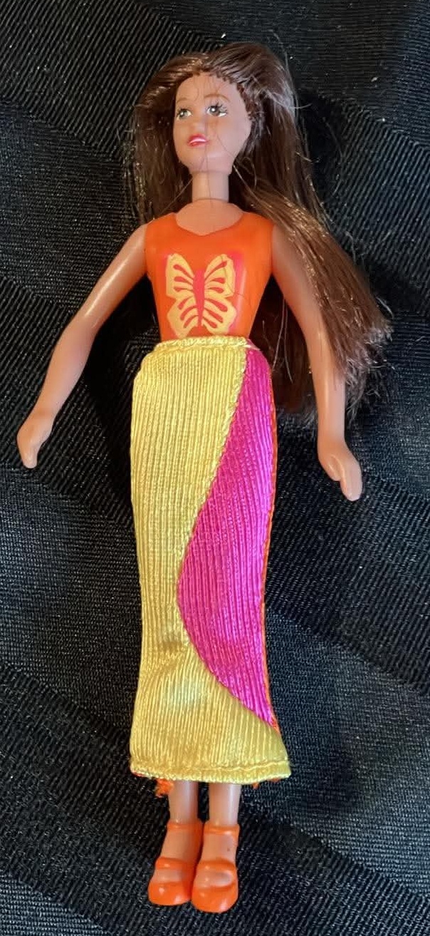 2002 McDonald Barbie Teresa Doll - 5 Inches